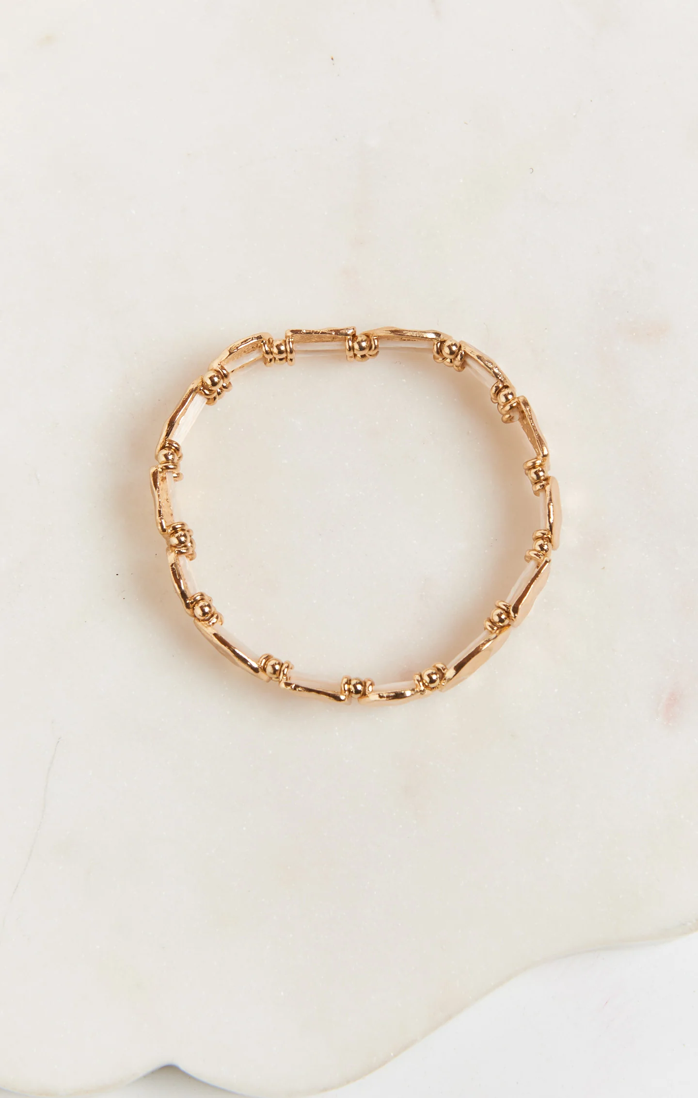 Hammered Gold Bracelet