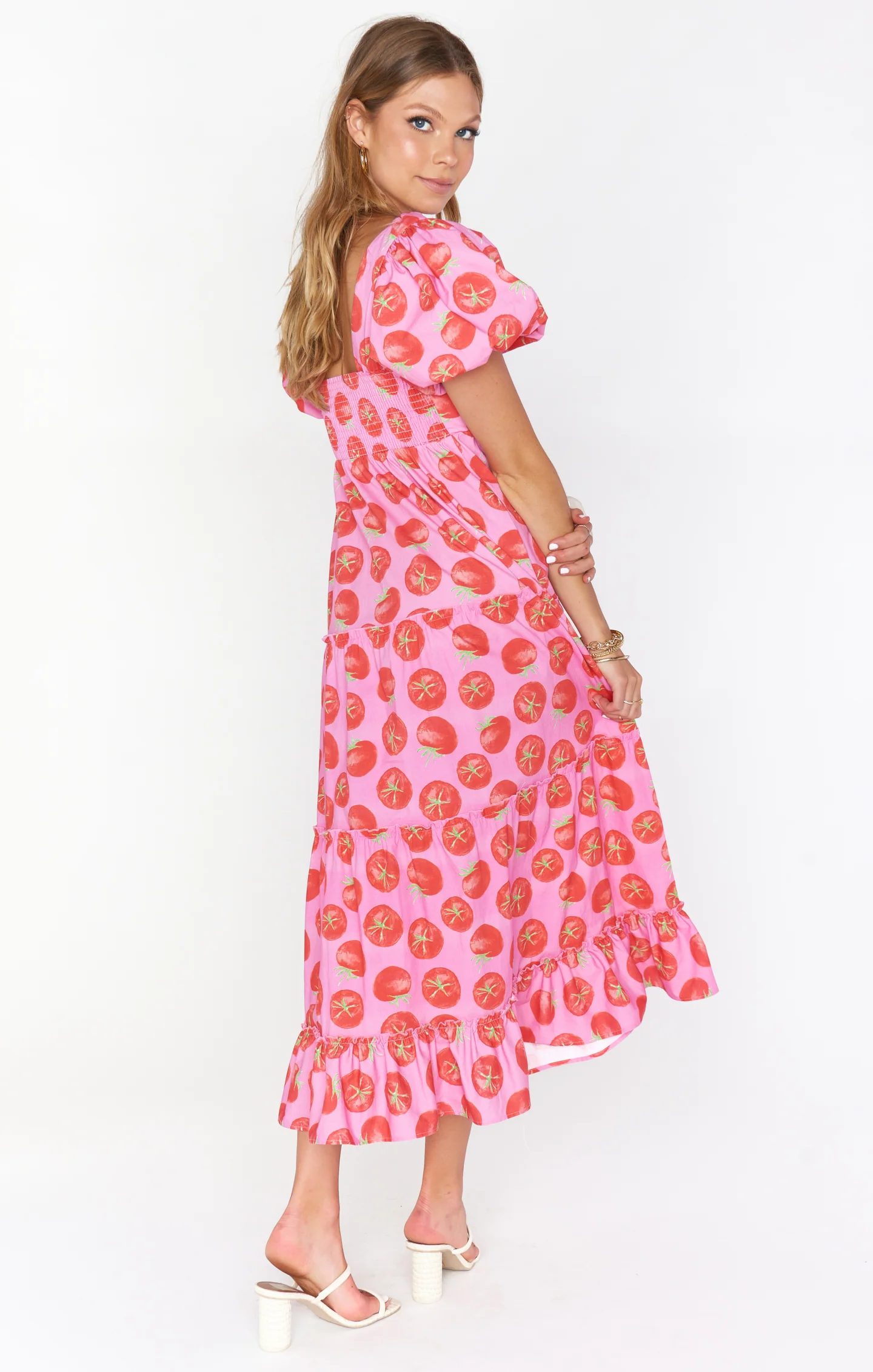 Trendy Midi Dress ~ Vibrant Red