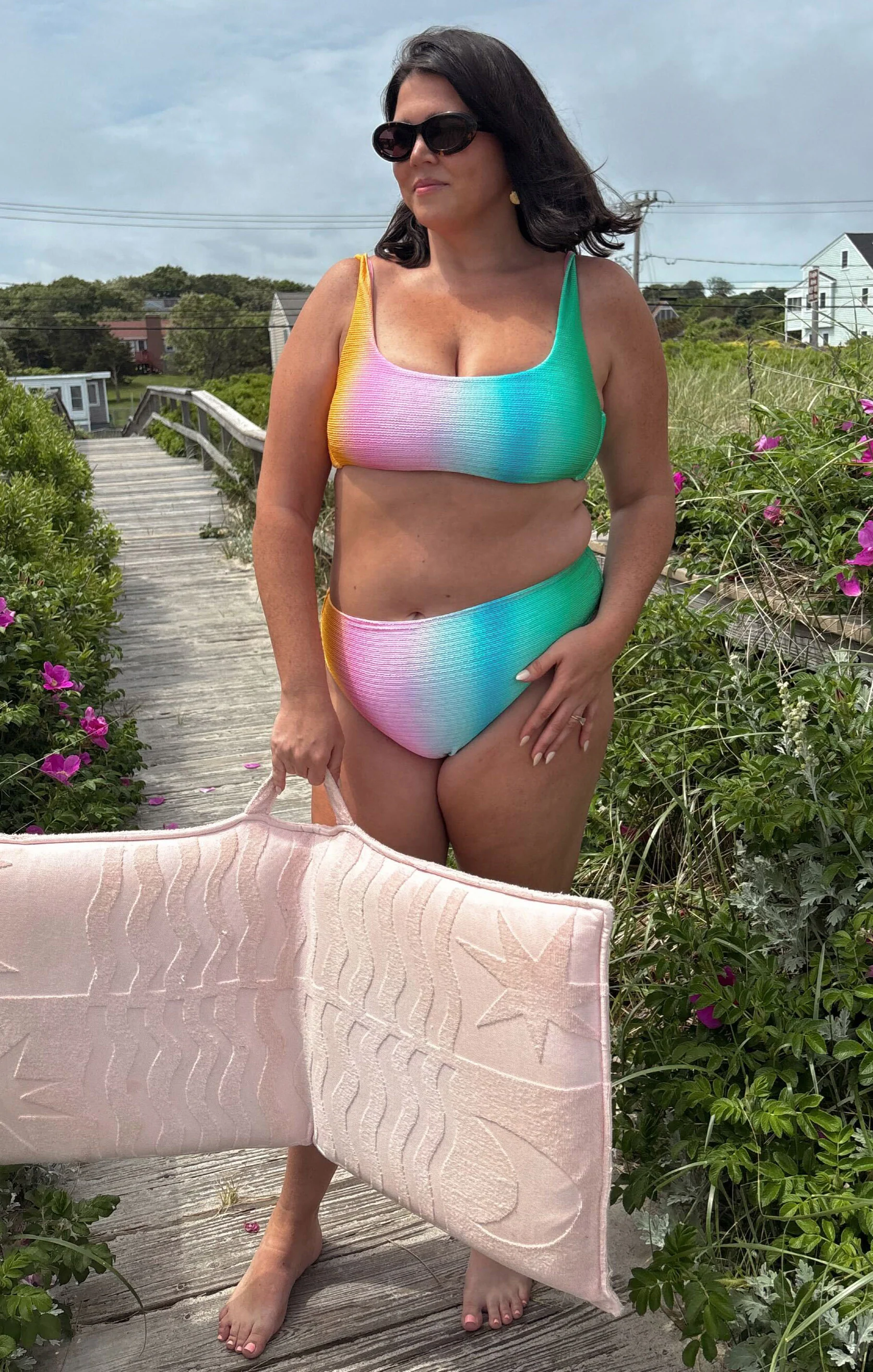 Sanibel Top ~ Ombre Contour Scrunch