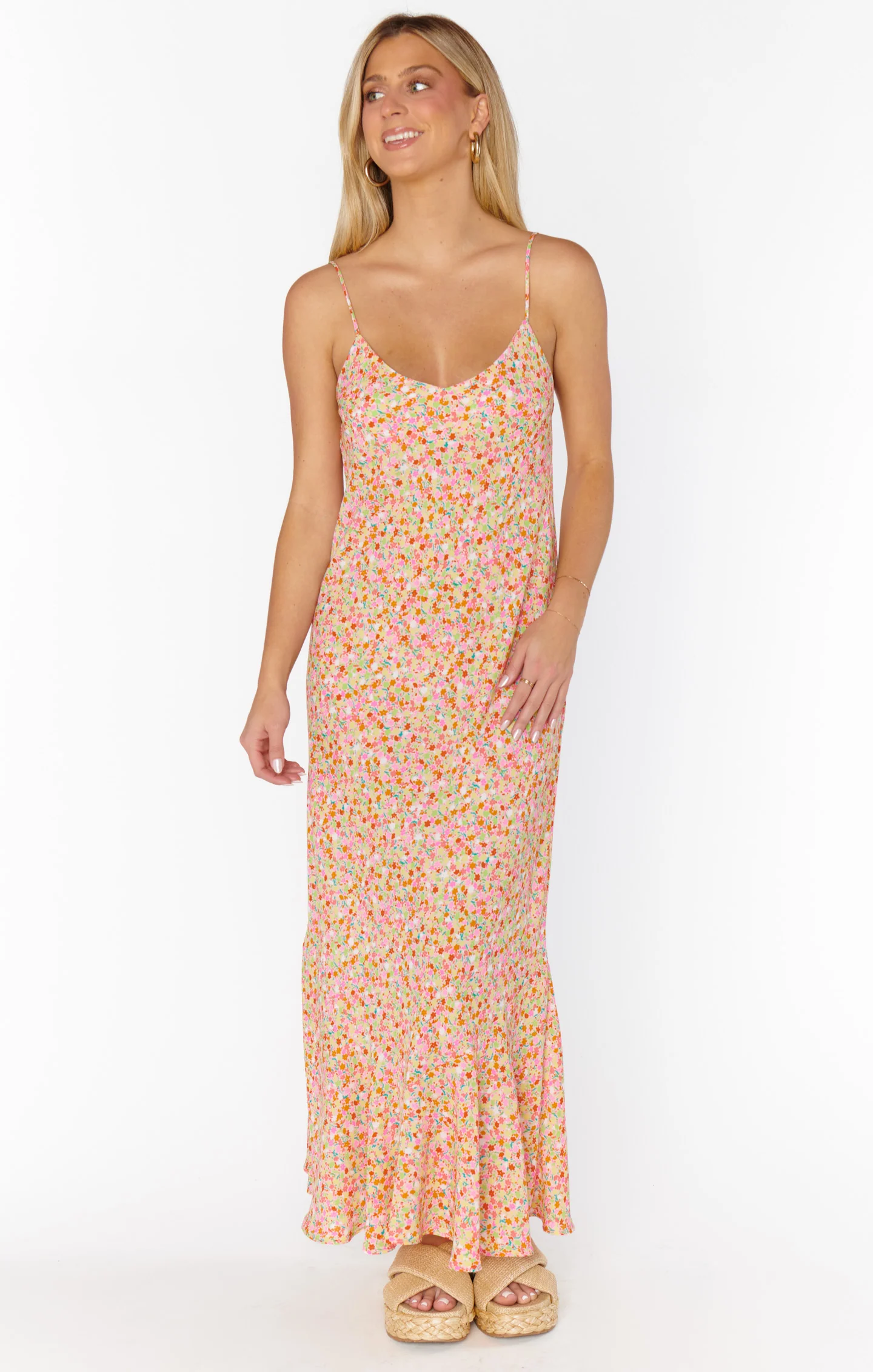 Uptown Slip Dress ~ Beachy Blossom