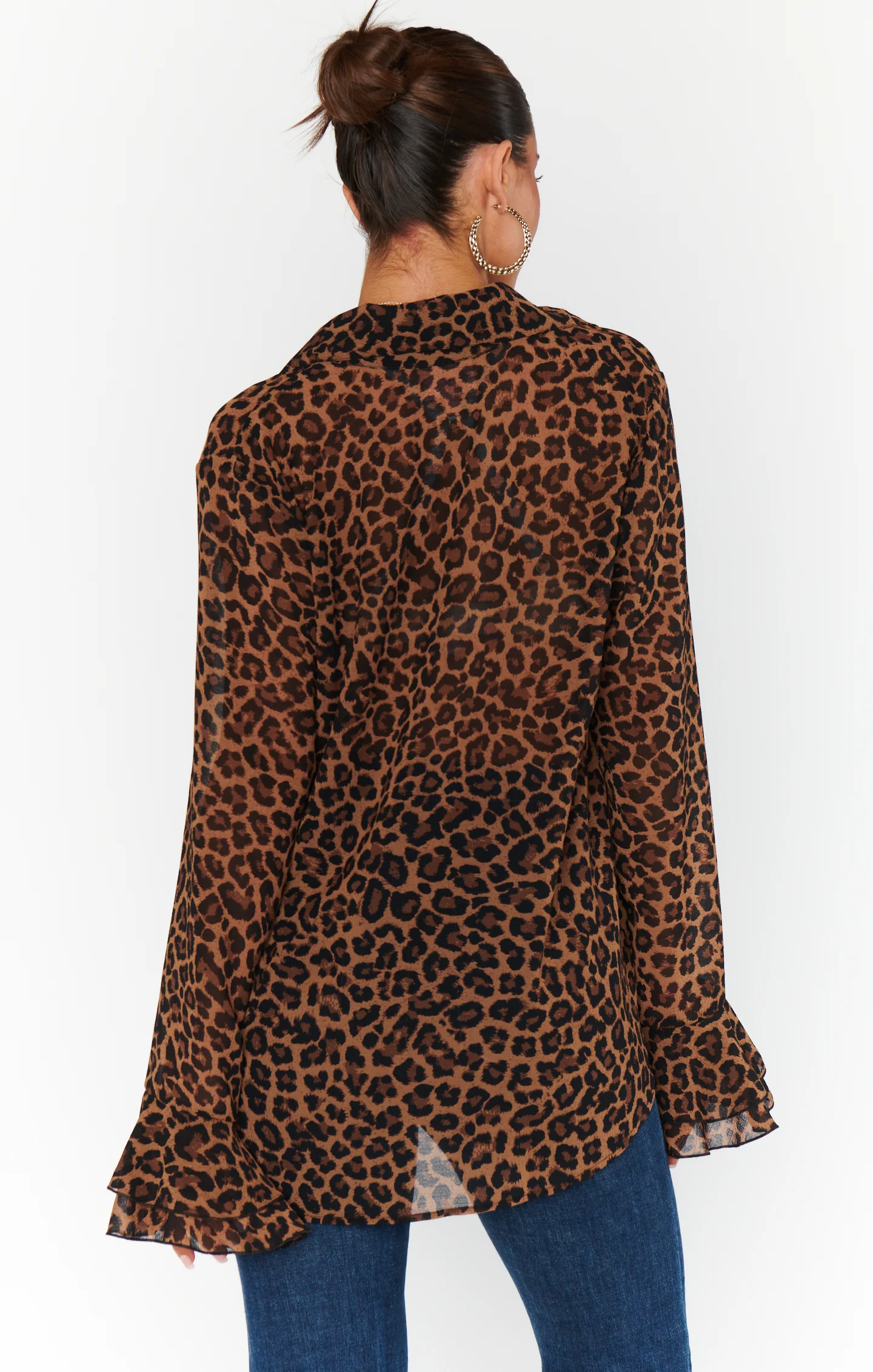 Carmela Top ~ Leopard Latte