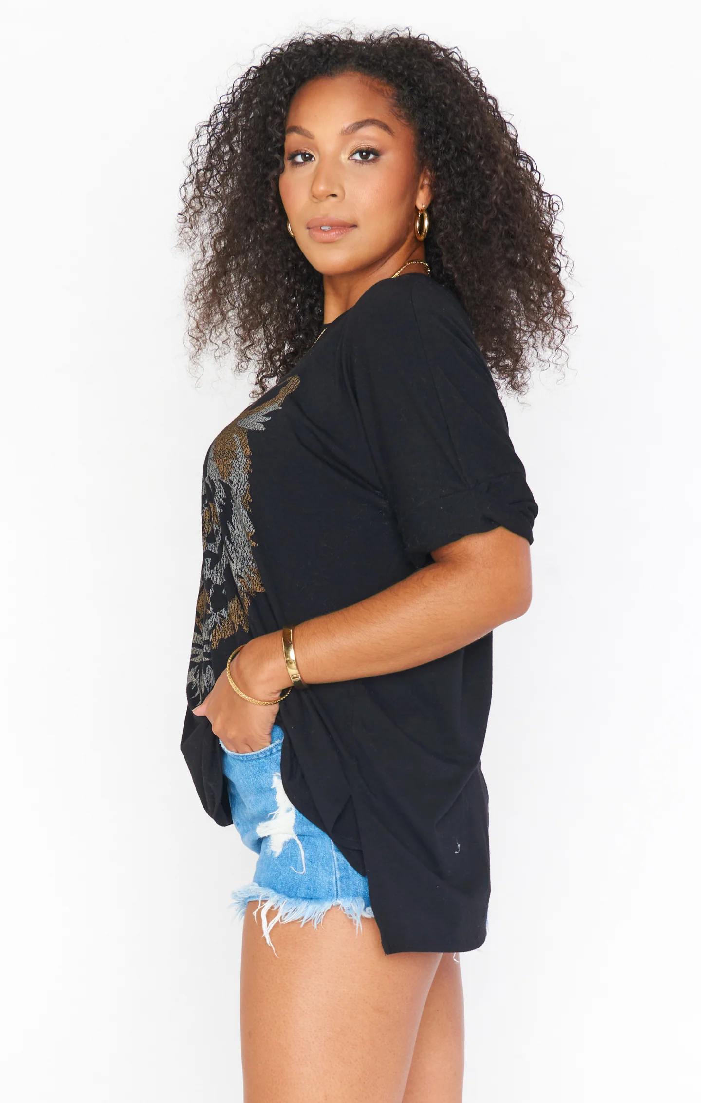 Talia Tee ~ Tiger Head Graphic