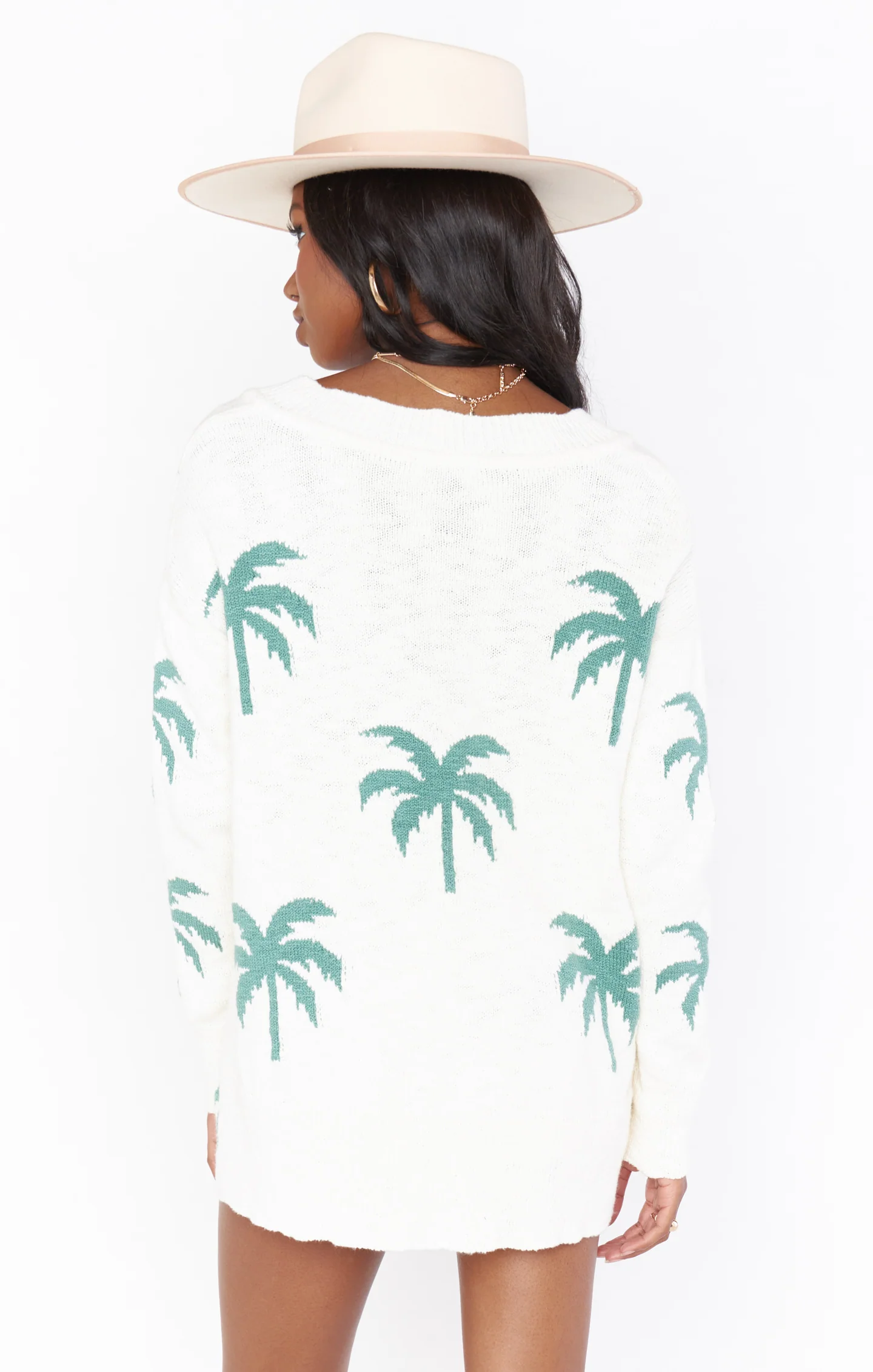 Cozy Knit Sweater ~ Tropical Print