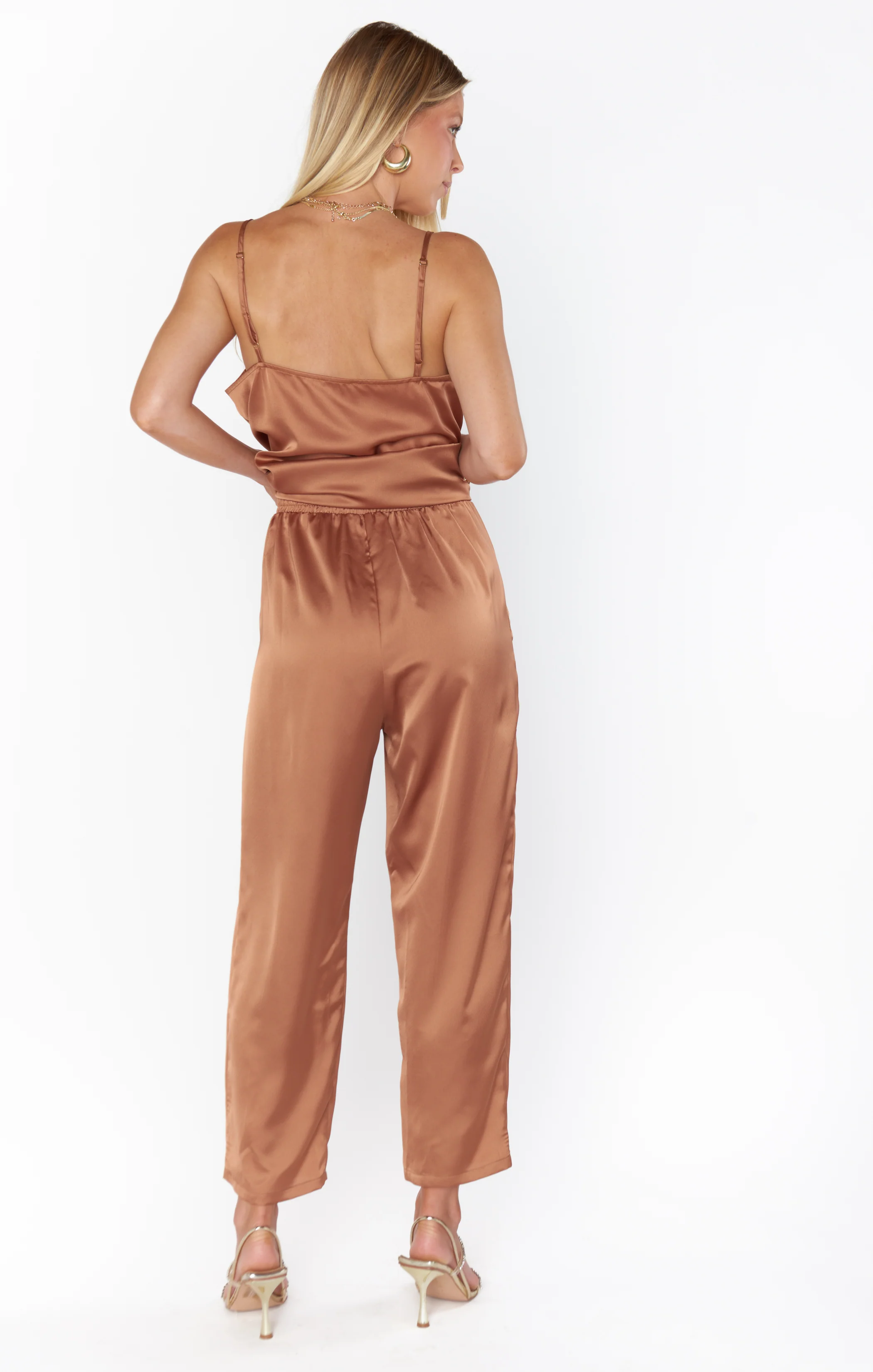Oscar Pants ~ Copper Luxe Satin