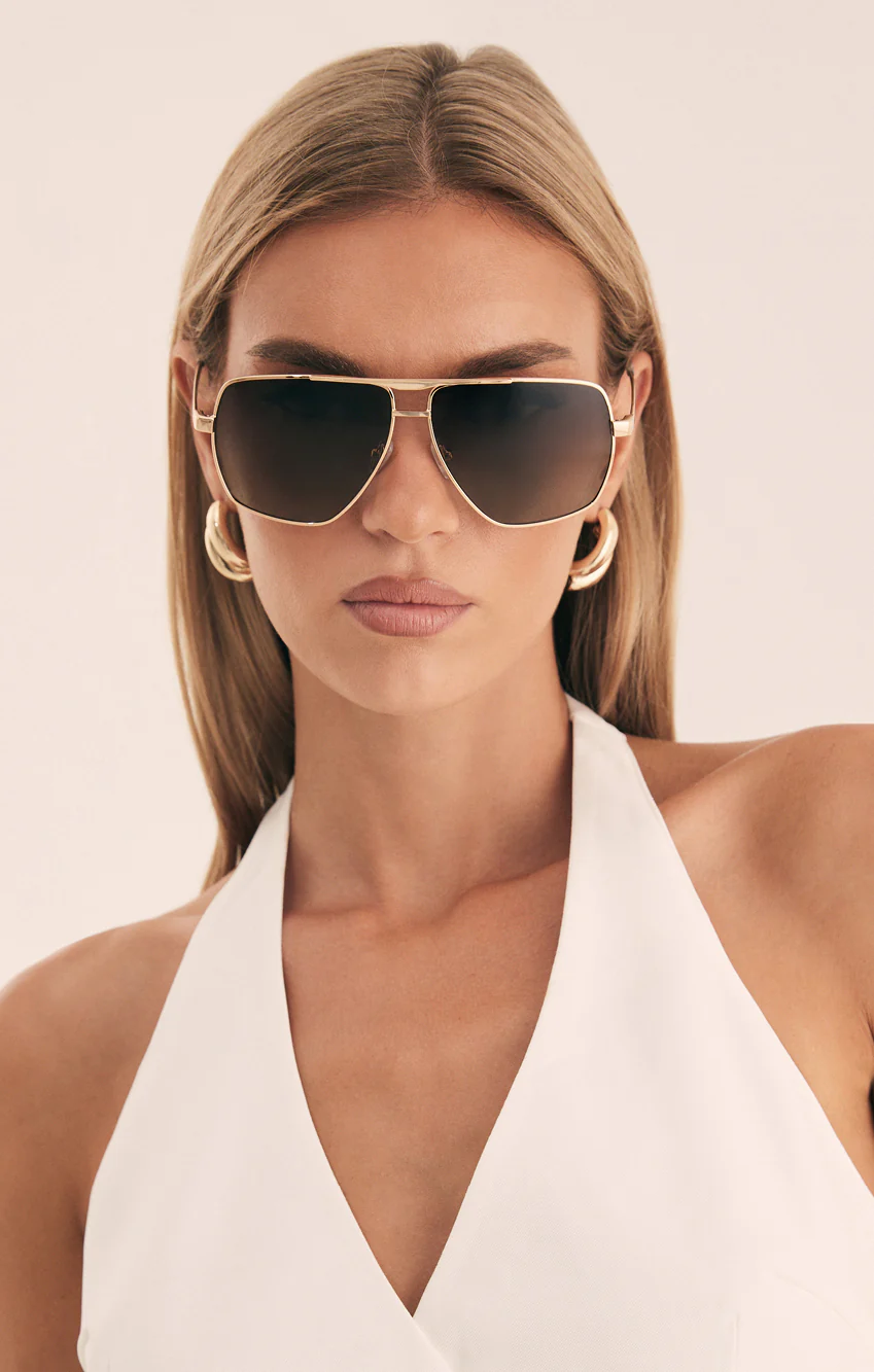 Banbé Eyewear The Grace Sunglasses ~ Light Gold-Taupe Fade