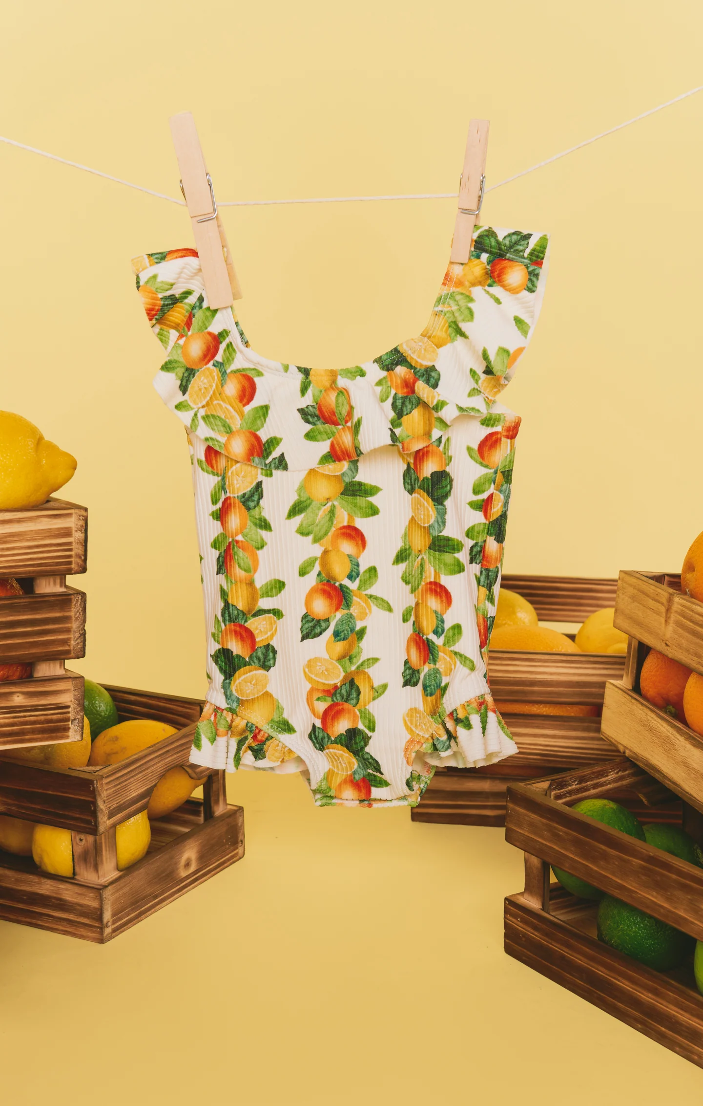 Madeline One Piece ~ Citrus in Georgia Rib