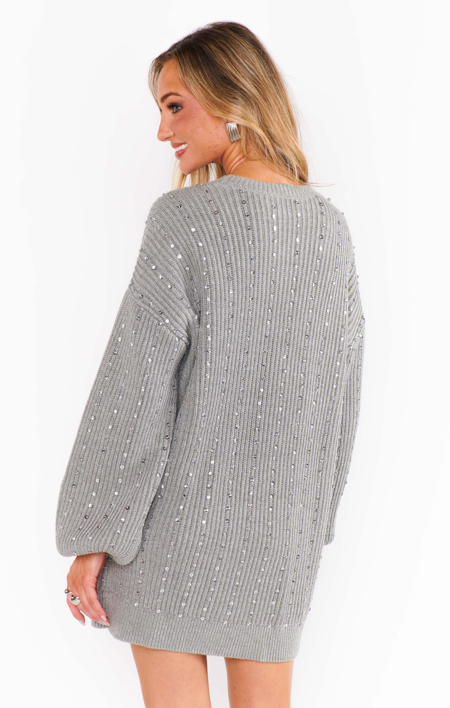 Fashion Sweater Dress ~ Sparkly Knit