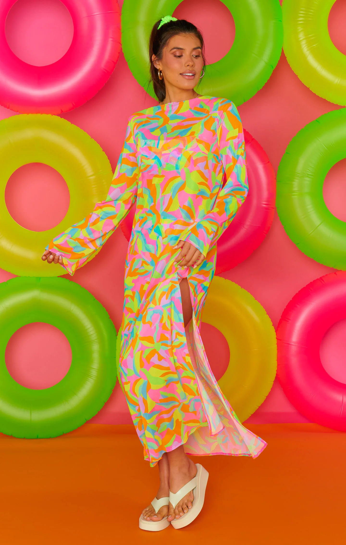 Santos Cover Up ~ Neon Tropics