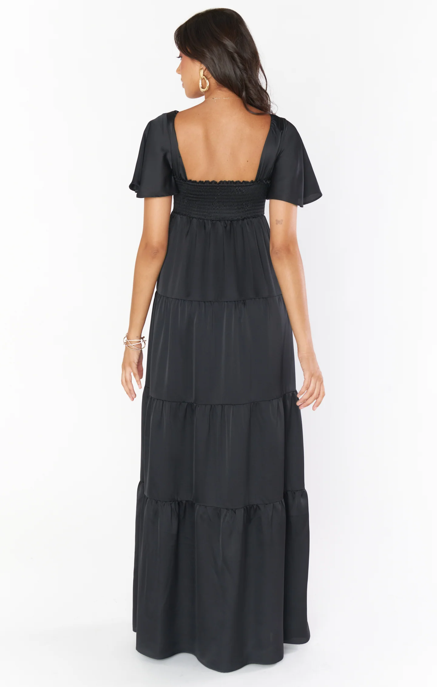 Elena Maxi Dress ~ Black Velvet