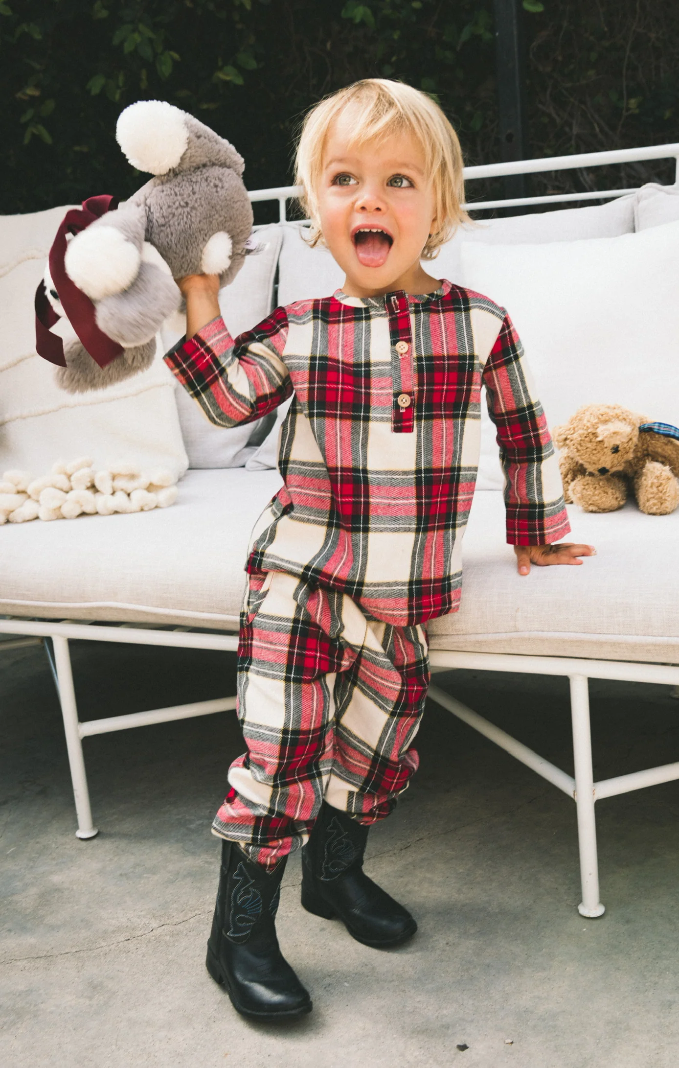 Miles Top Winter Plaid