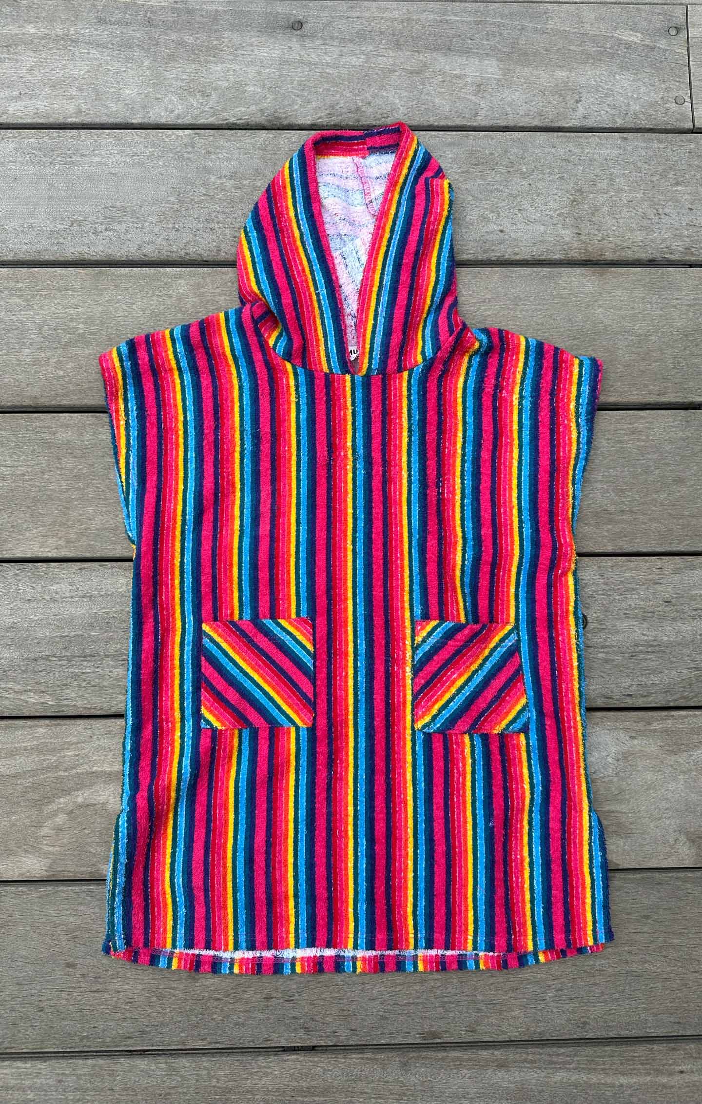 Terry Poncho ~ Stripe Up Your Life