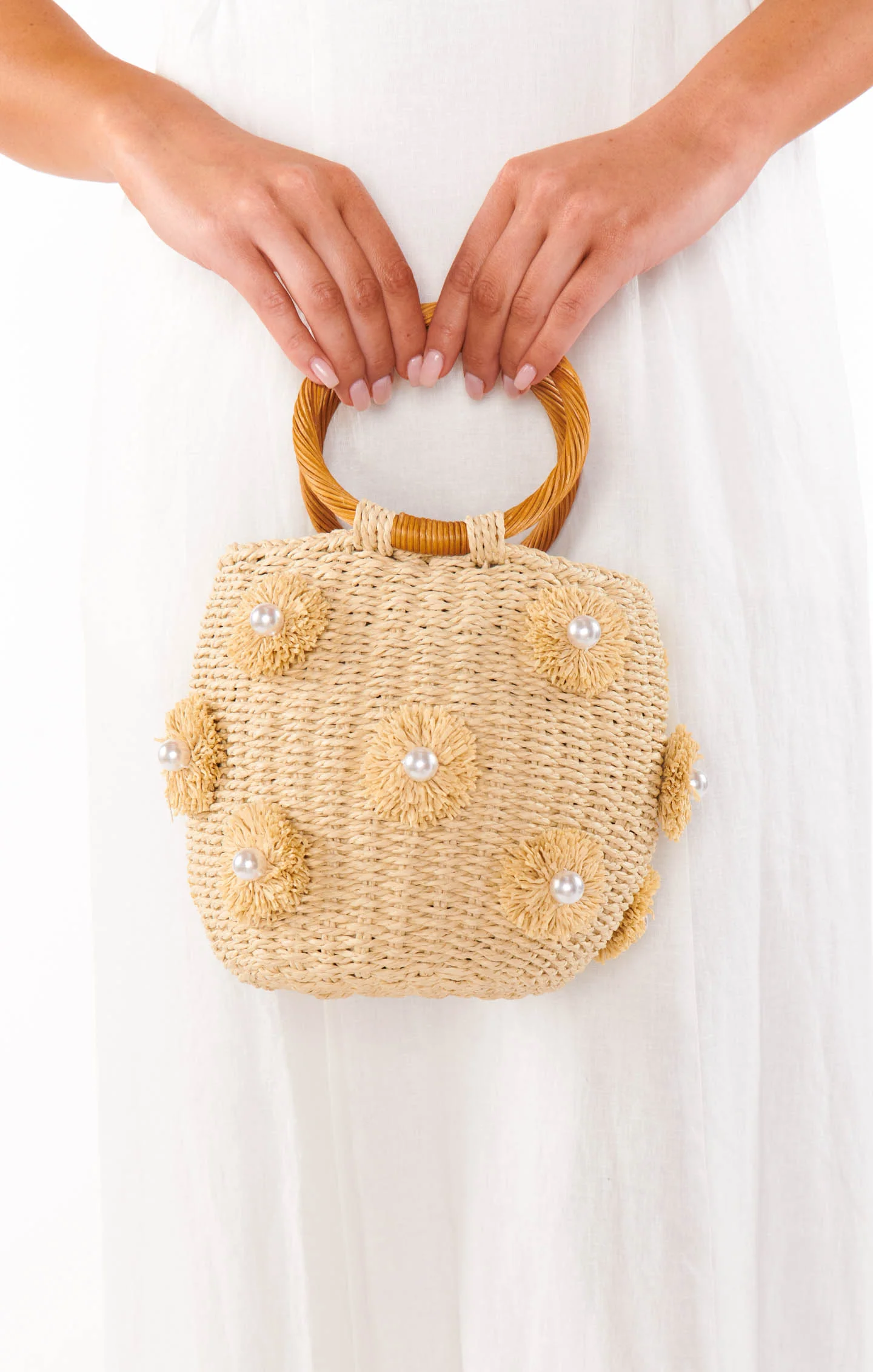 Elia Straw Bag ~ Light Natural
