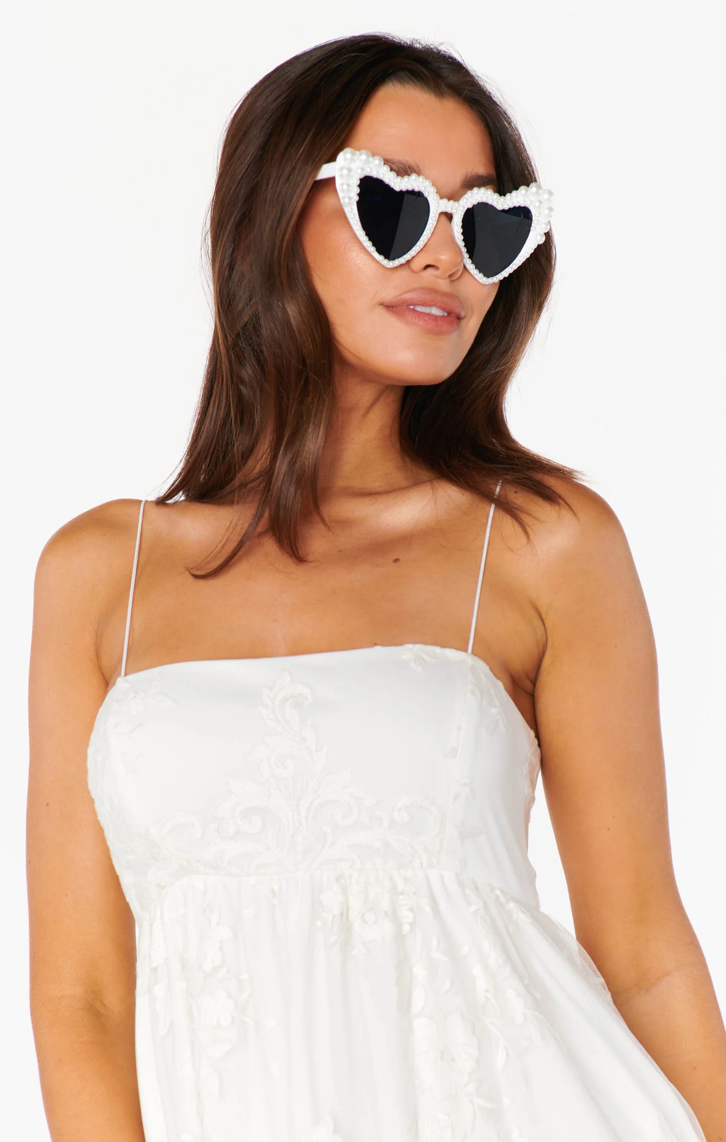 Pearl Heart Sunglasses ~ Pearl