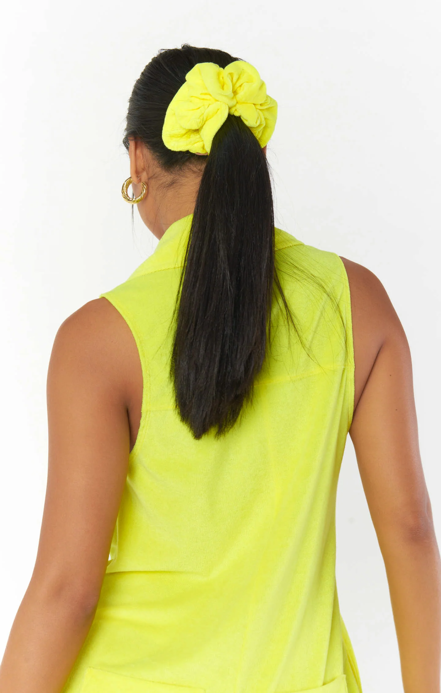 Neon Yellow Scrunchie