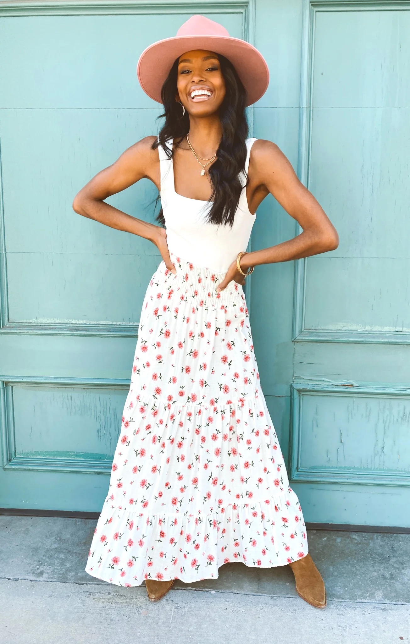 Convertibe Skirt Dress ~ Fancy Flower