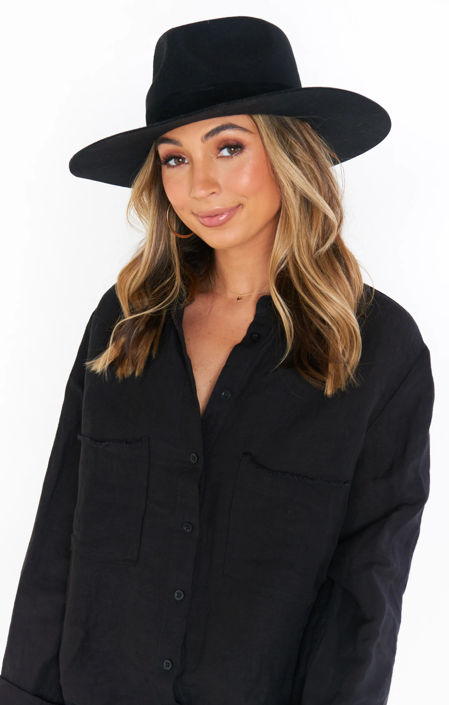 Lack of Color The Mirage Wide Brim Hat ~ Black