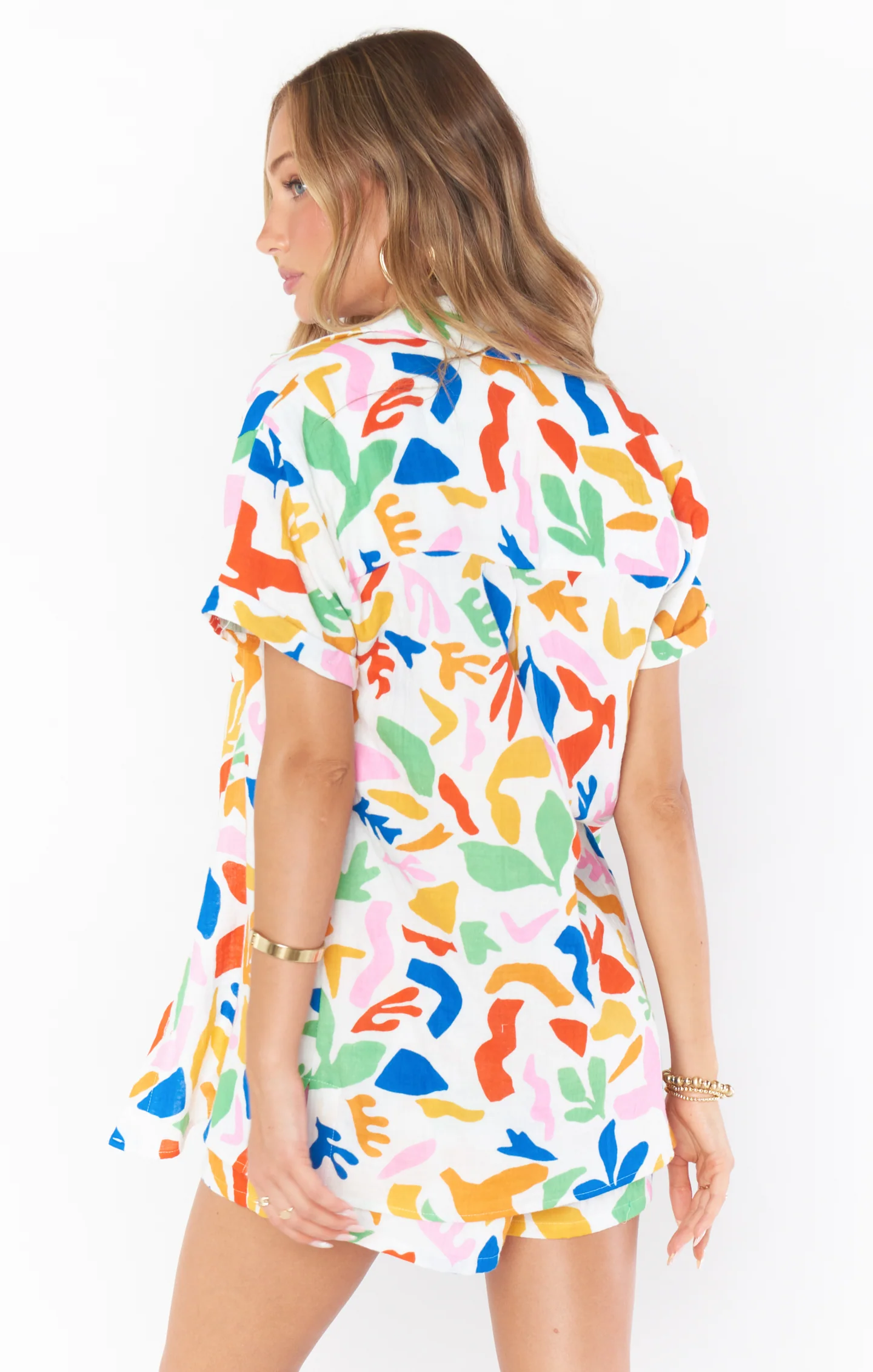 Mikey Button Up ~ Primary Paradise