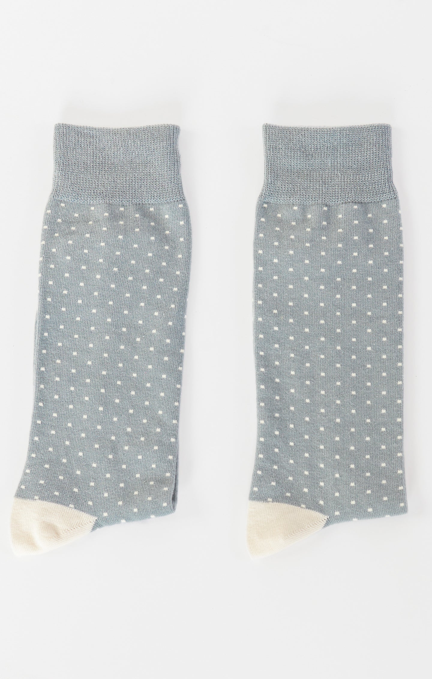 Owen Sock ~ Silver Sage Dots