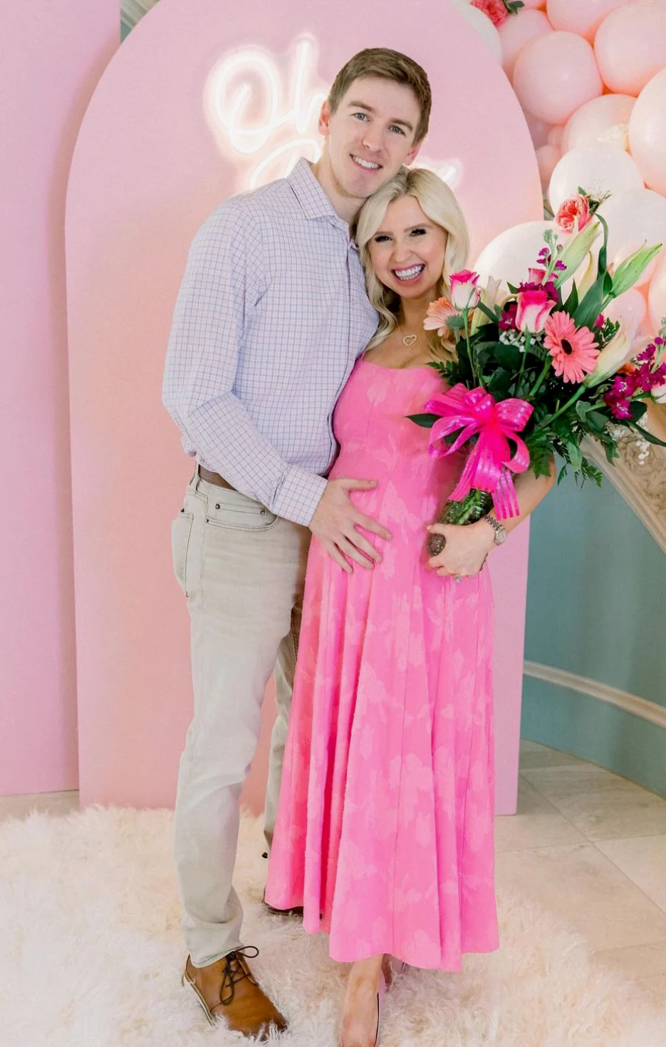 Luna Midi Dress ~ Rose Dot