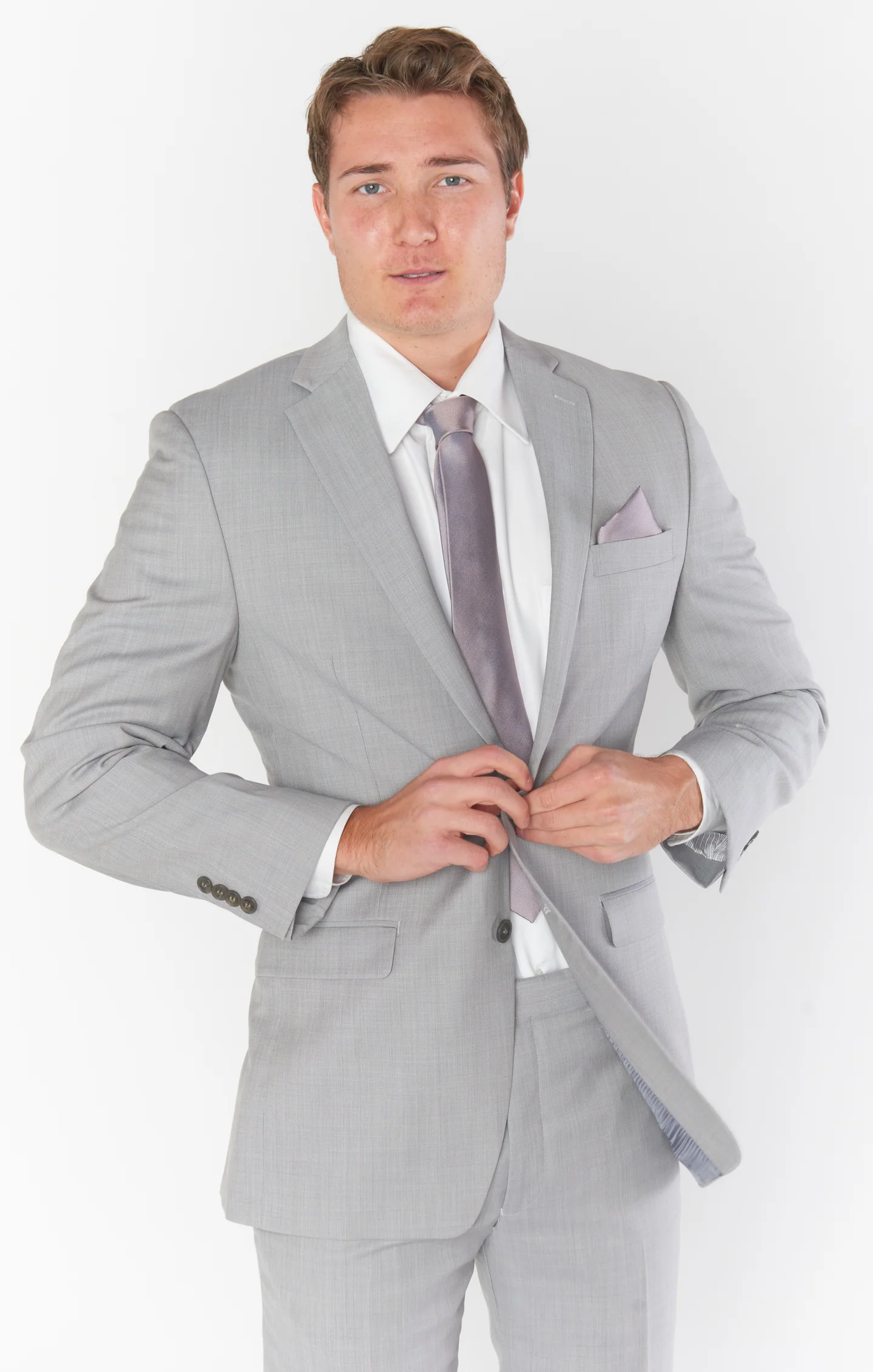 Nico Neck Tie ~ Dusty Purple Solid