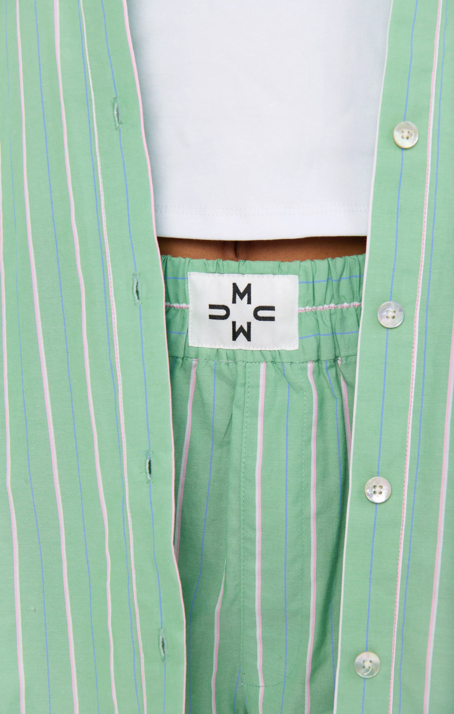 Pistachio Stripe Shorts
