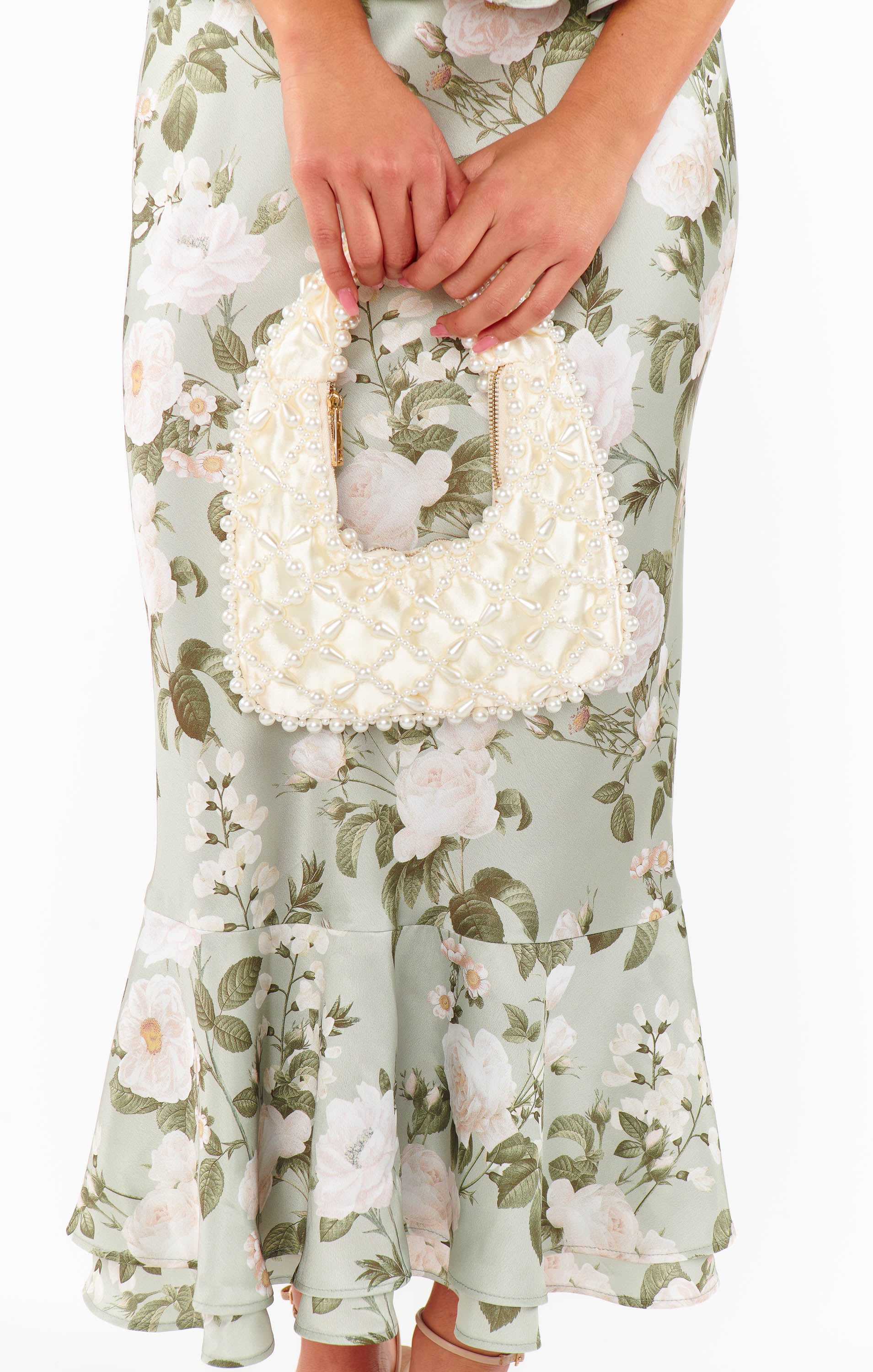 Adeline Pearly Bag ~ White