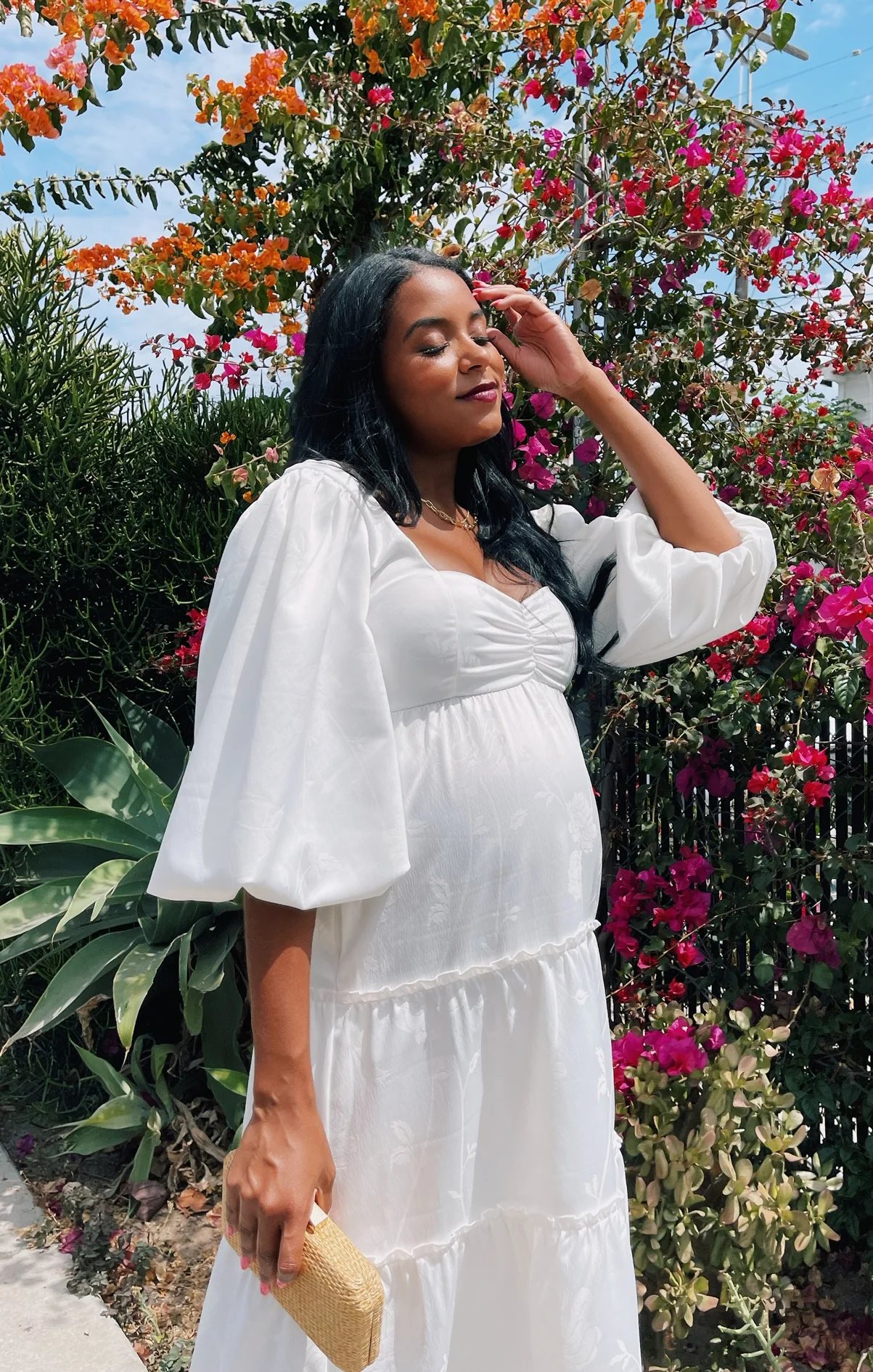 Elena Midi Dress ~ Cream Linen