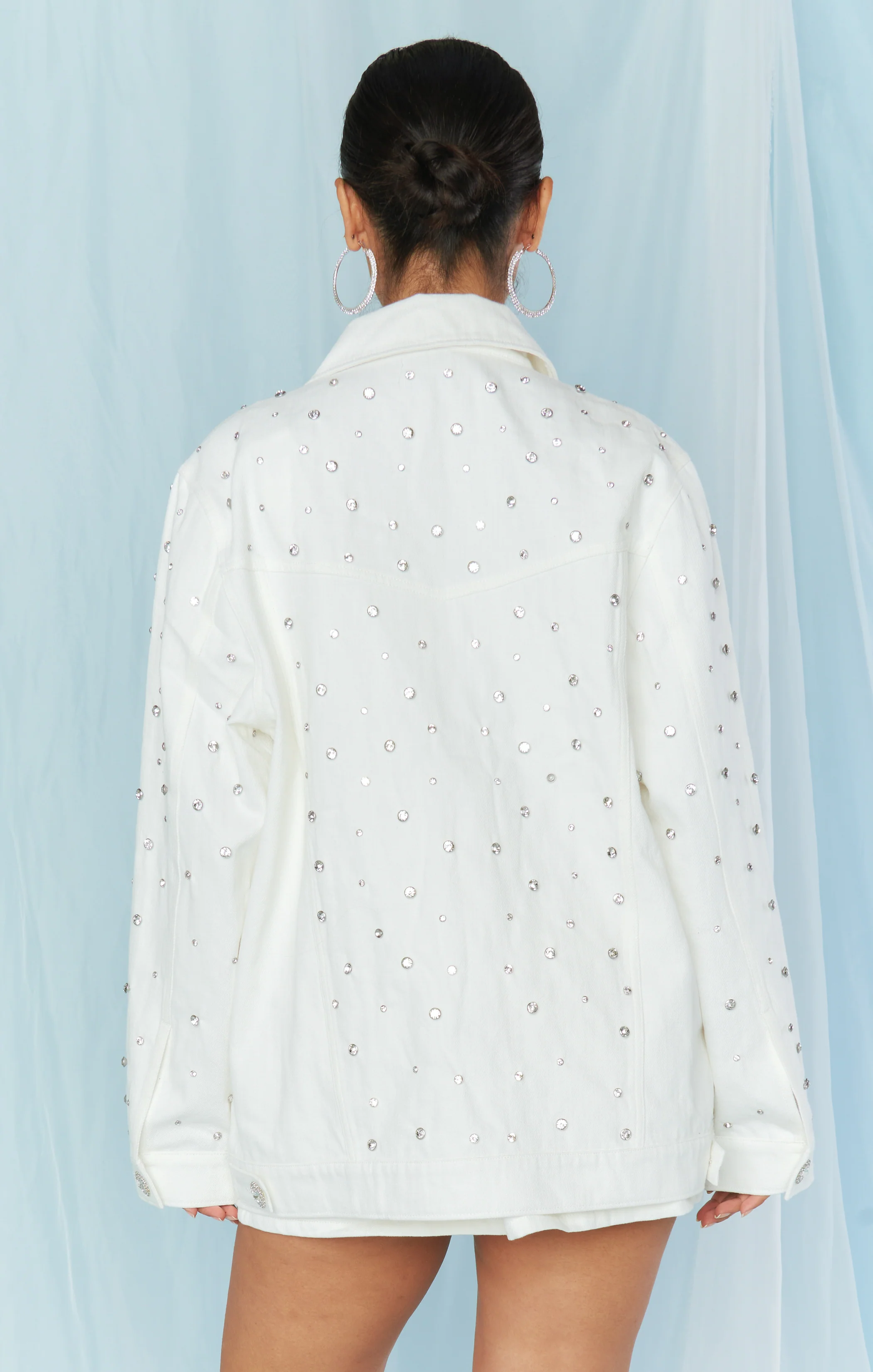 Hitching White Denim Jacket