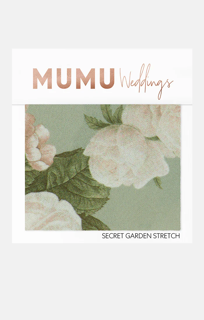 Bridesmaid Fabric Swatch ~ Secret Garden Stretch