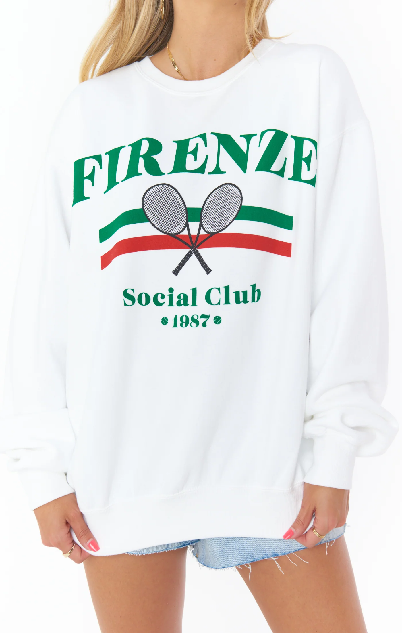 Italy Sweatshirt ~ Firenze Social Club Graphic