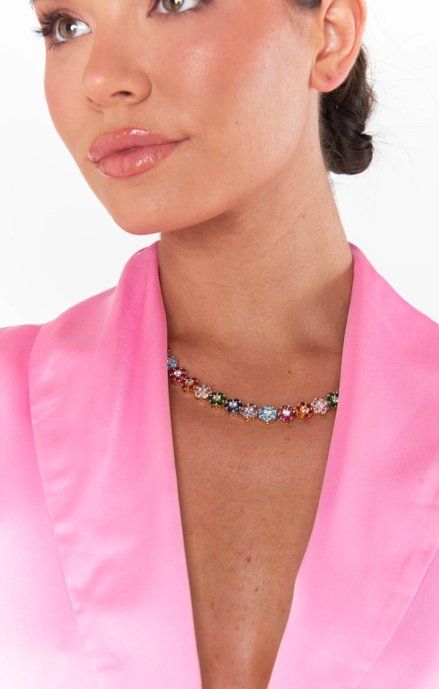 Bracha Bouquet Necklace ~ Rainbow