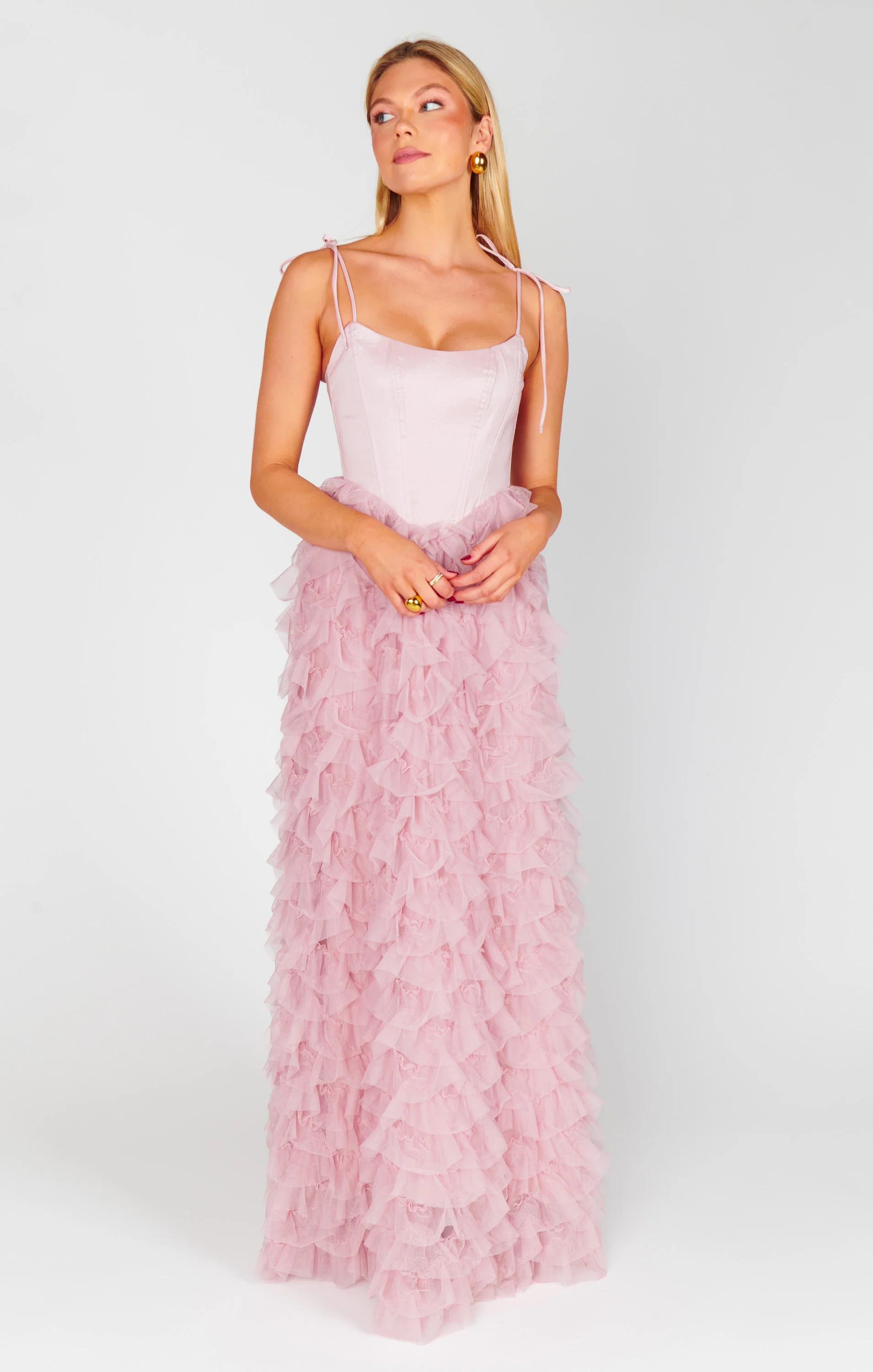 Francesca Maxi Dress ~ Ballet Slipper Ruffle Tulle