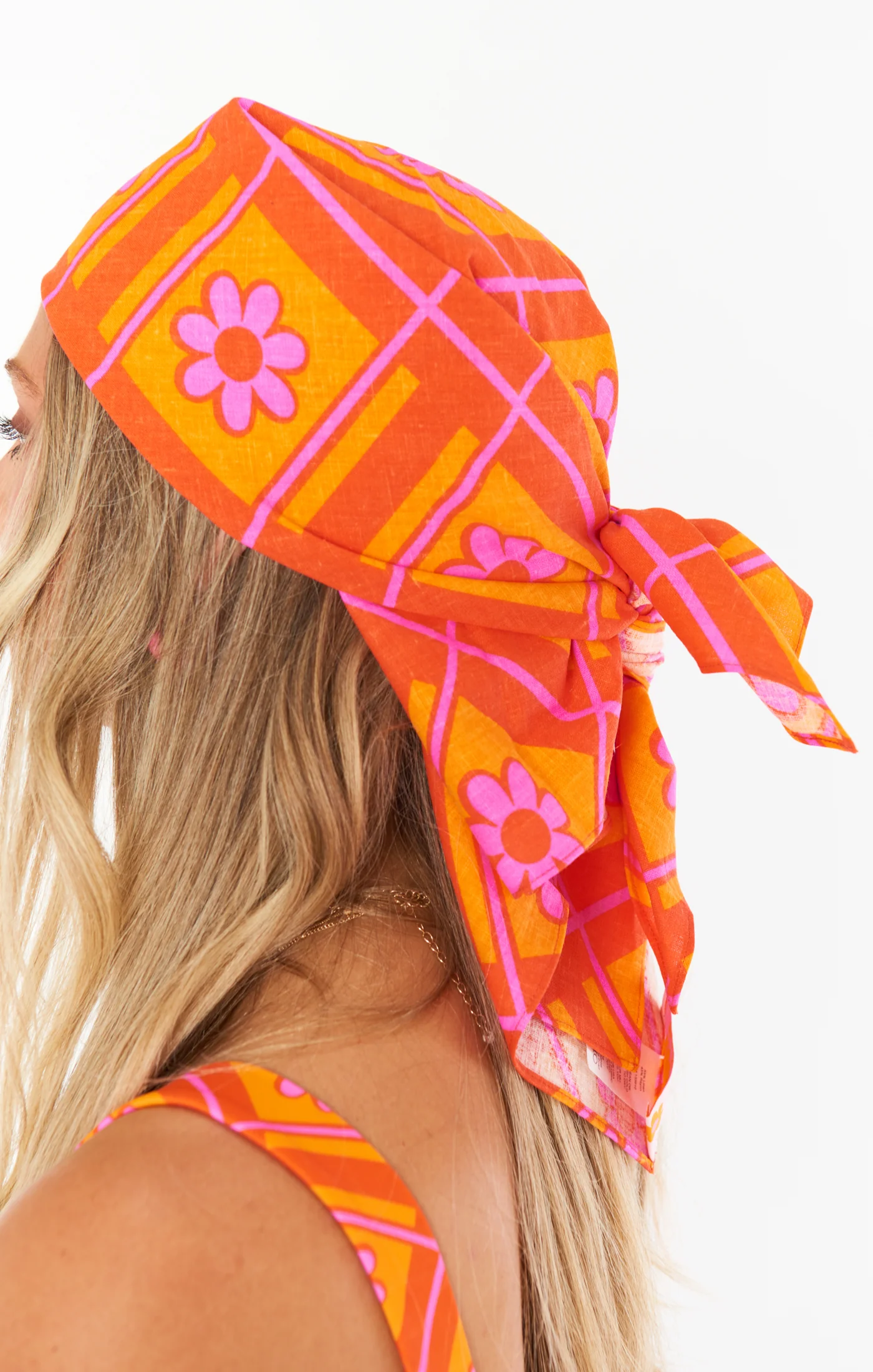 Groovy Babe Head Scarf ~ Malibu Daisy
