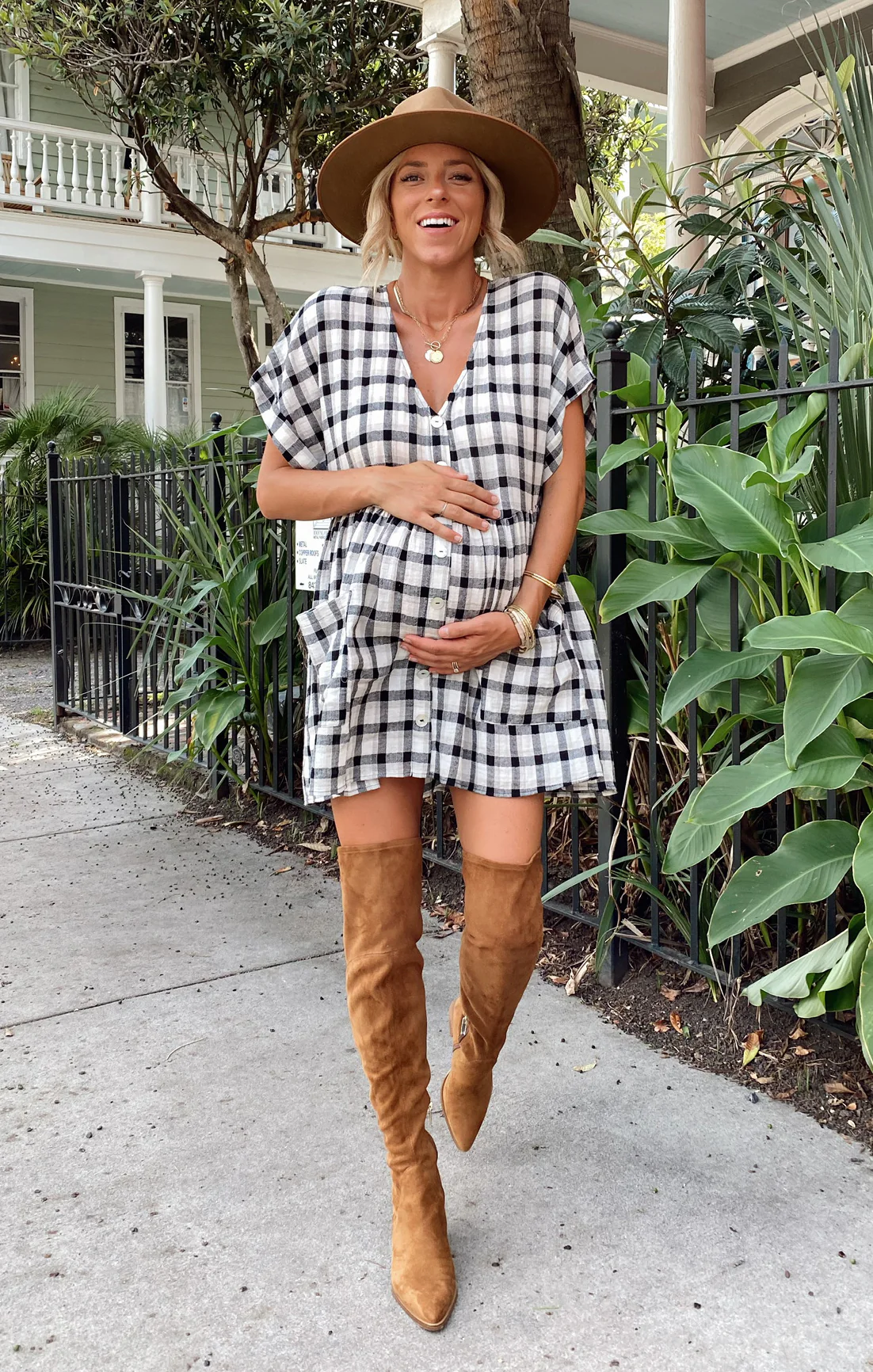 Odessa Dress ~ Check Me Black