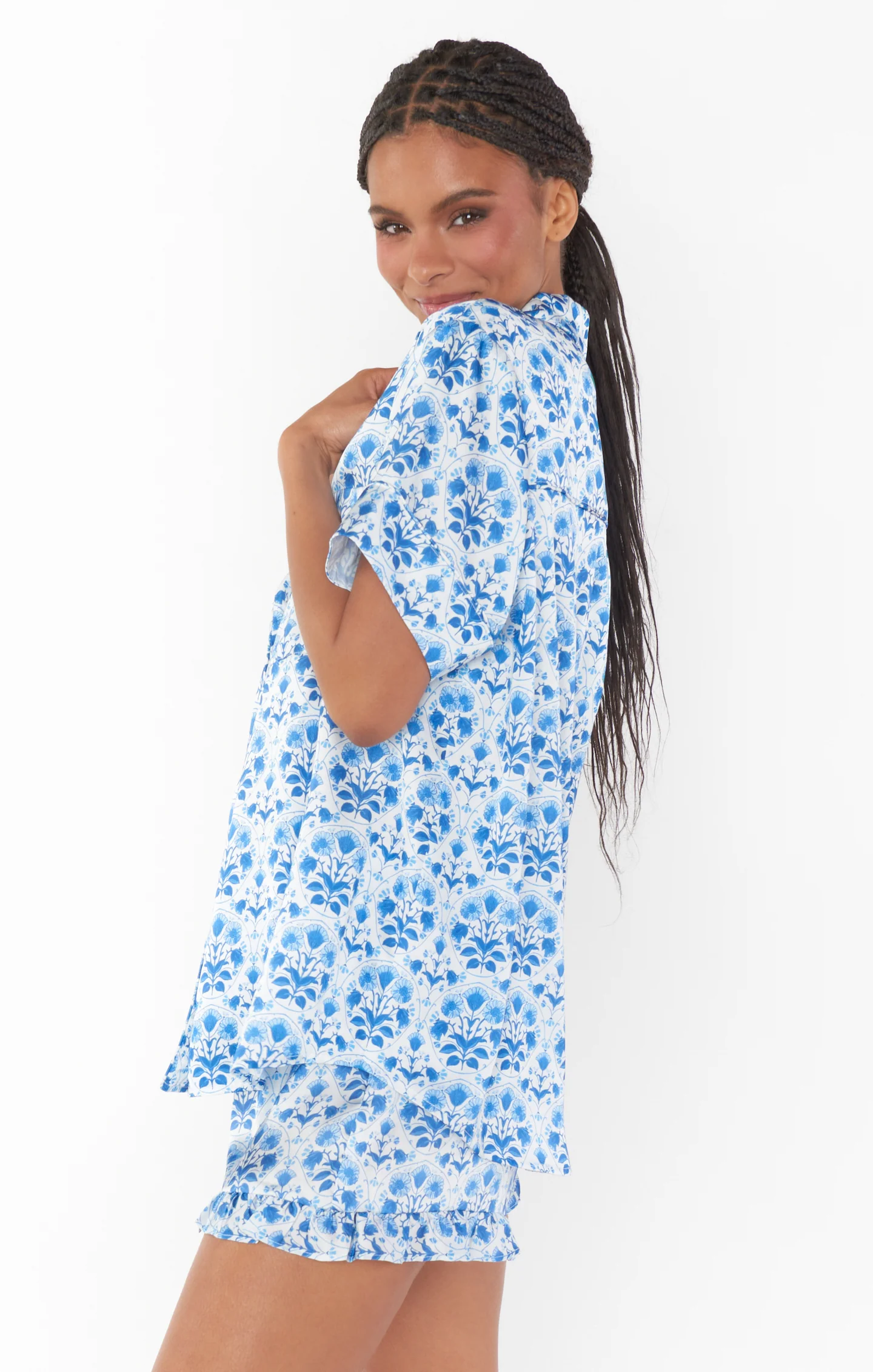 Dreaming PJ Set ~ Blue Floral