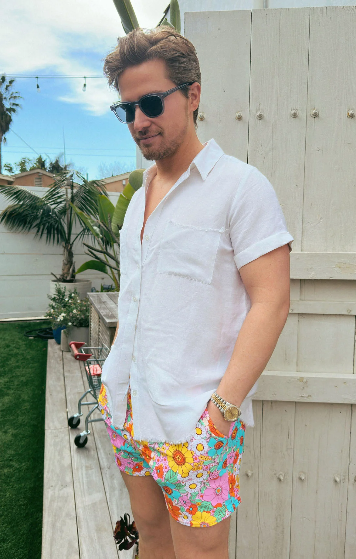 Floral Swim Trunks