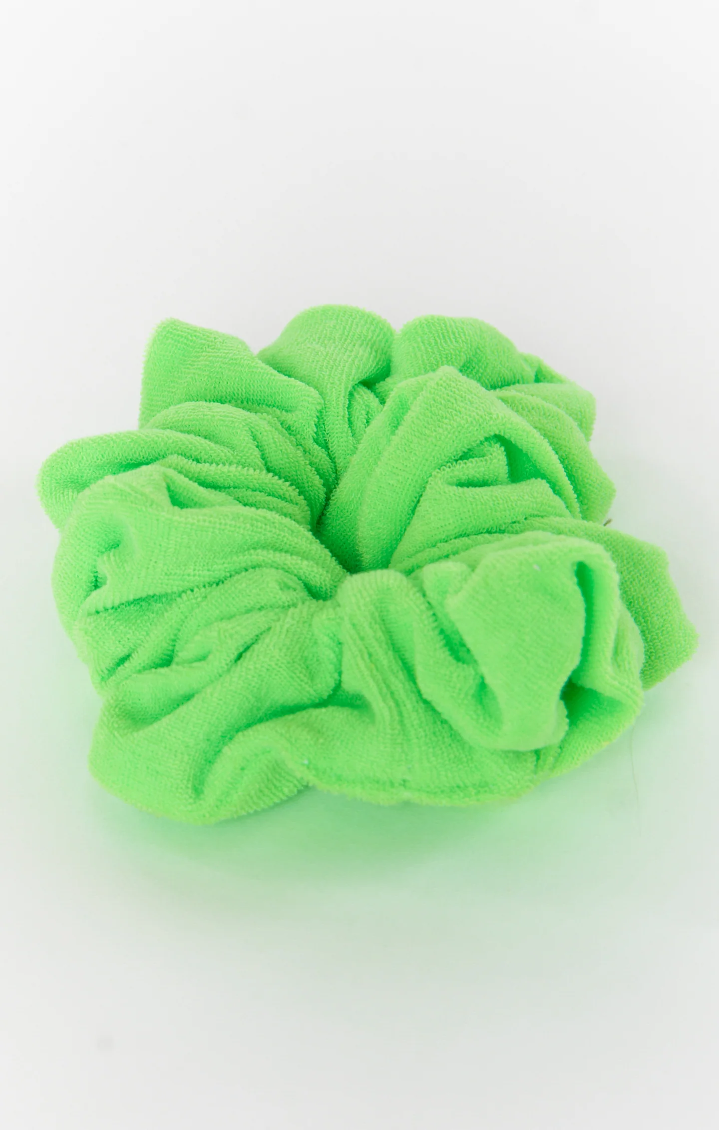 Terry Scrunchie ~ Bright Green