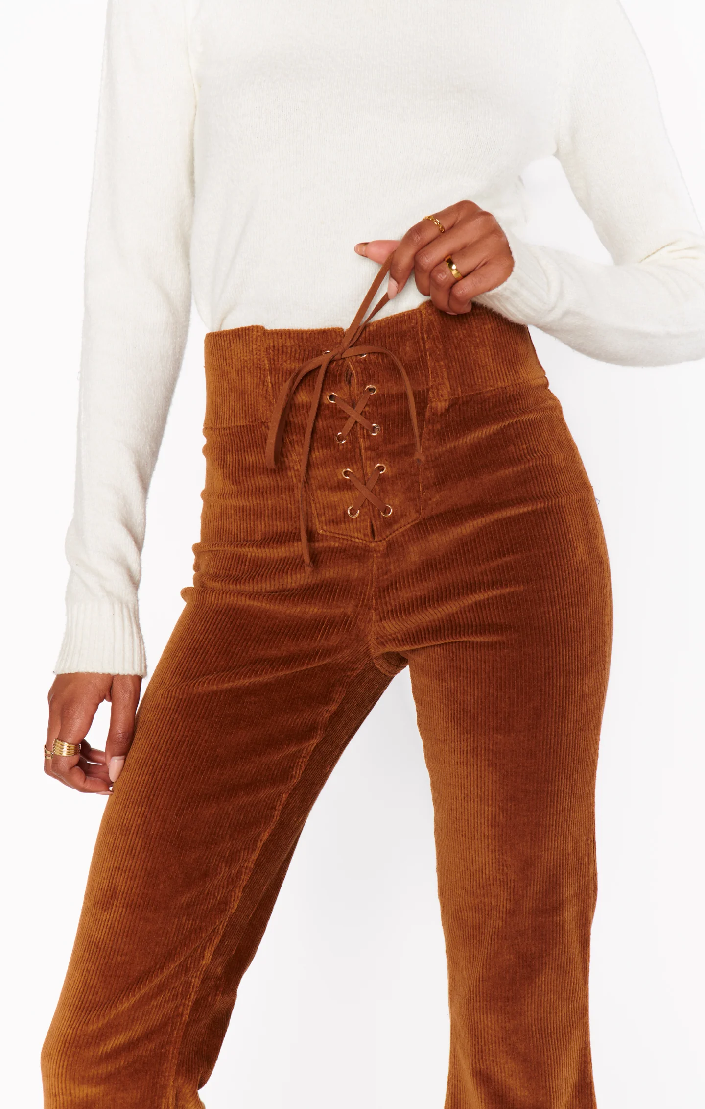 Cam Cam Bells ~ Saddle Brown Corduroy