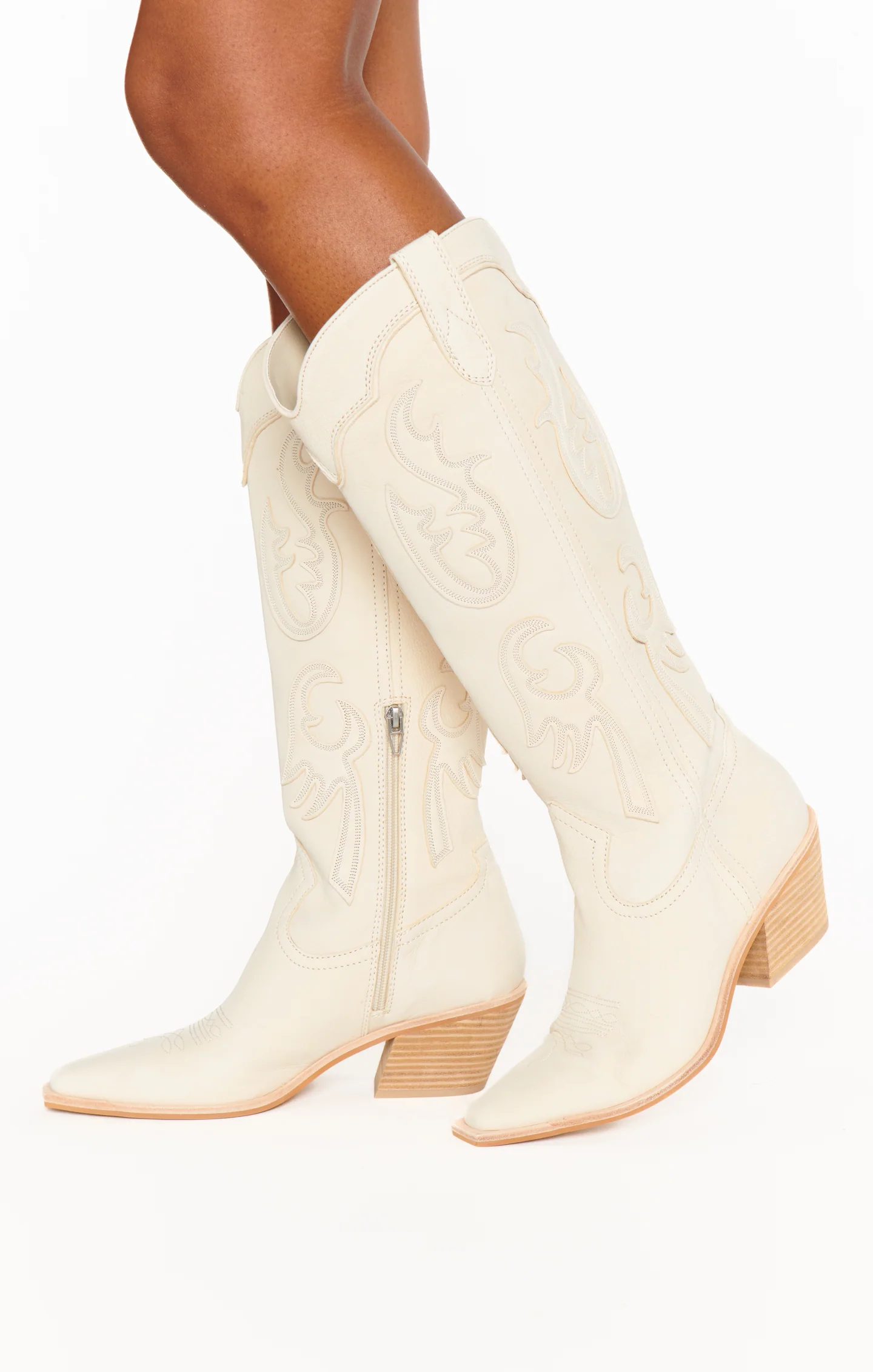 Dolce Vita Samsin Cowboy Boot ~ Ivory