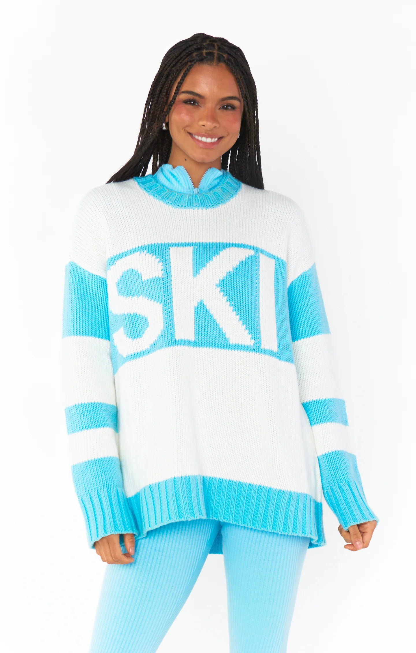 Ski In Sweater ~ Powder Blue Ski Knit