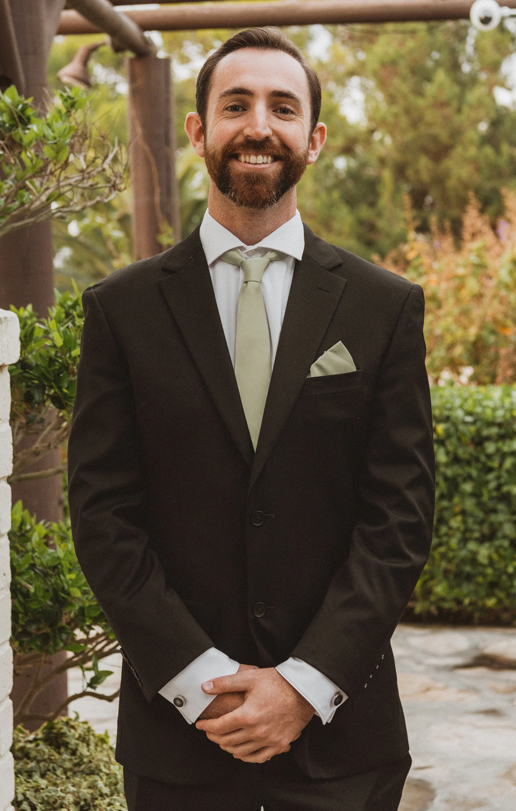 Nico Neck Tie ~ Moss Green Solid