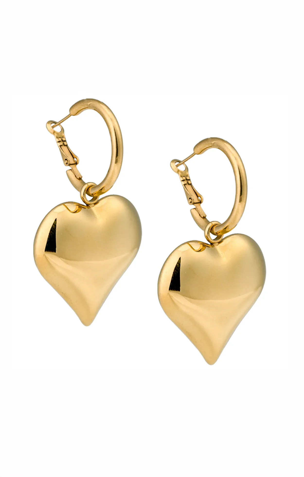 Bracha Big Love Earrings ~ Gold