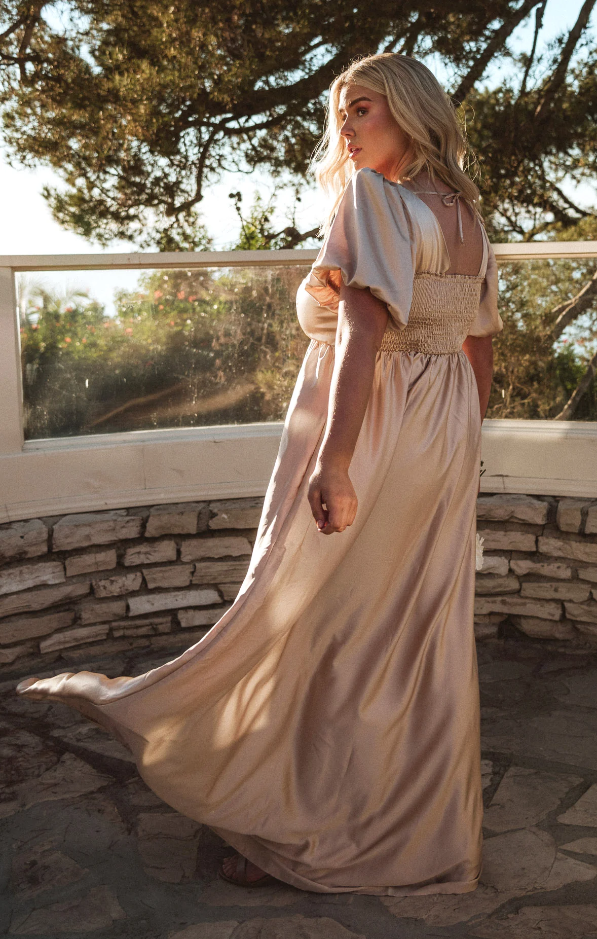 Luna Maxi Dress ~ Gold Velvet Silky