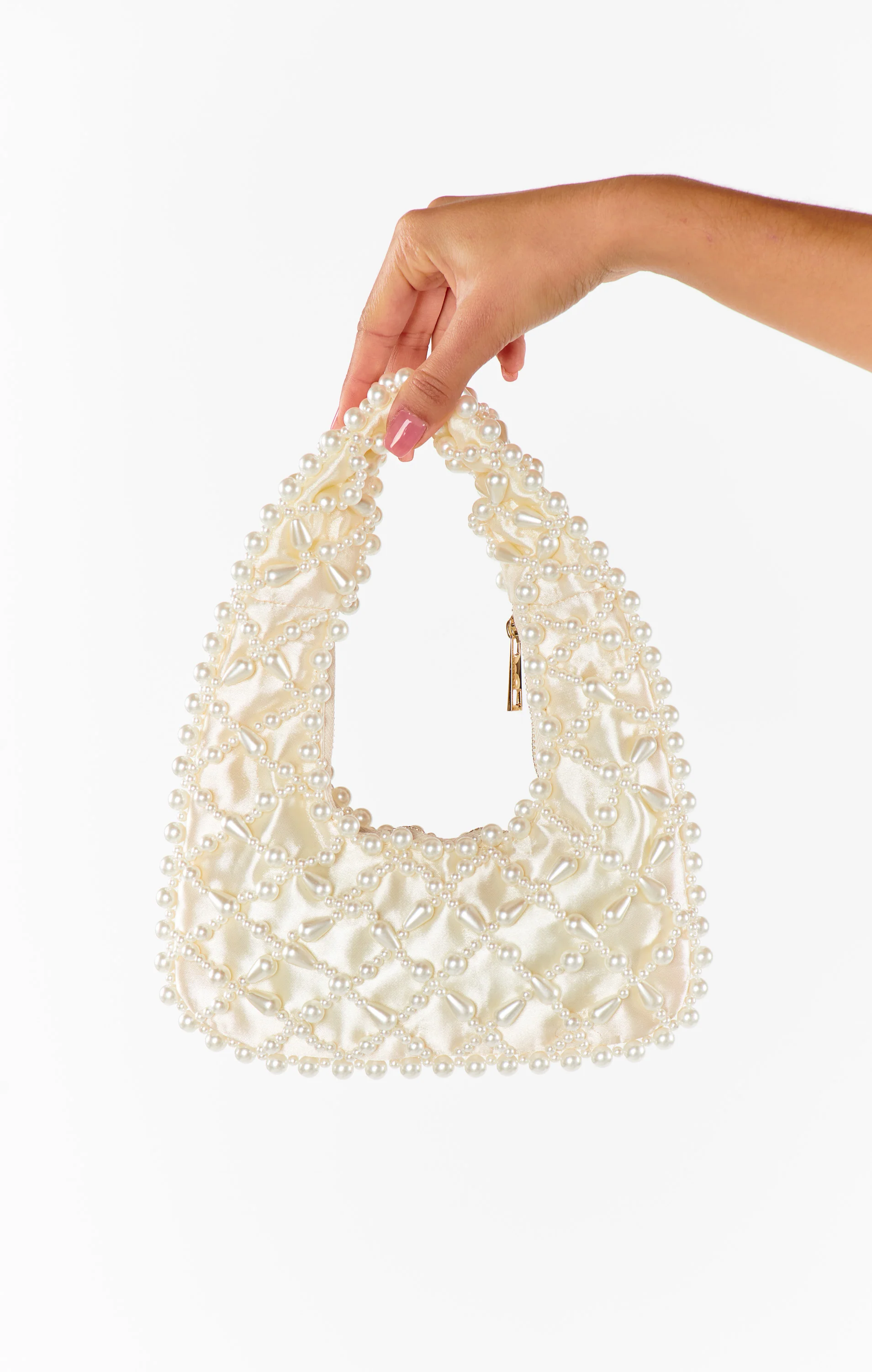 Adeline Pearly Bag ~ White