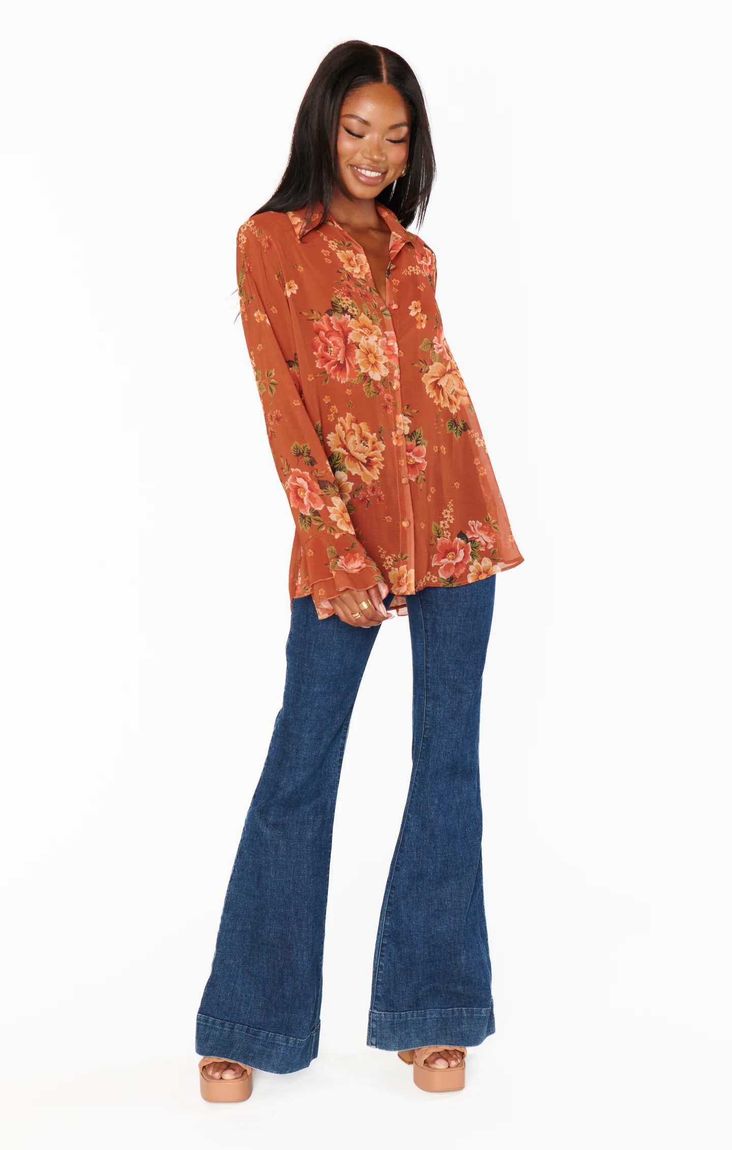 Carmela Top ~ Garden Harvest