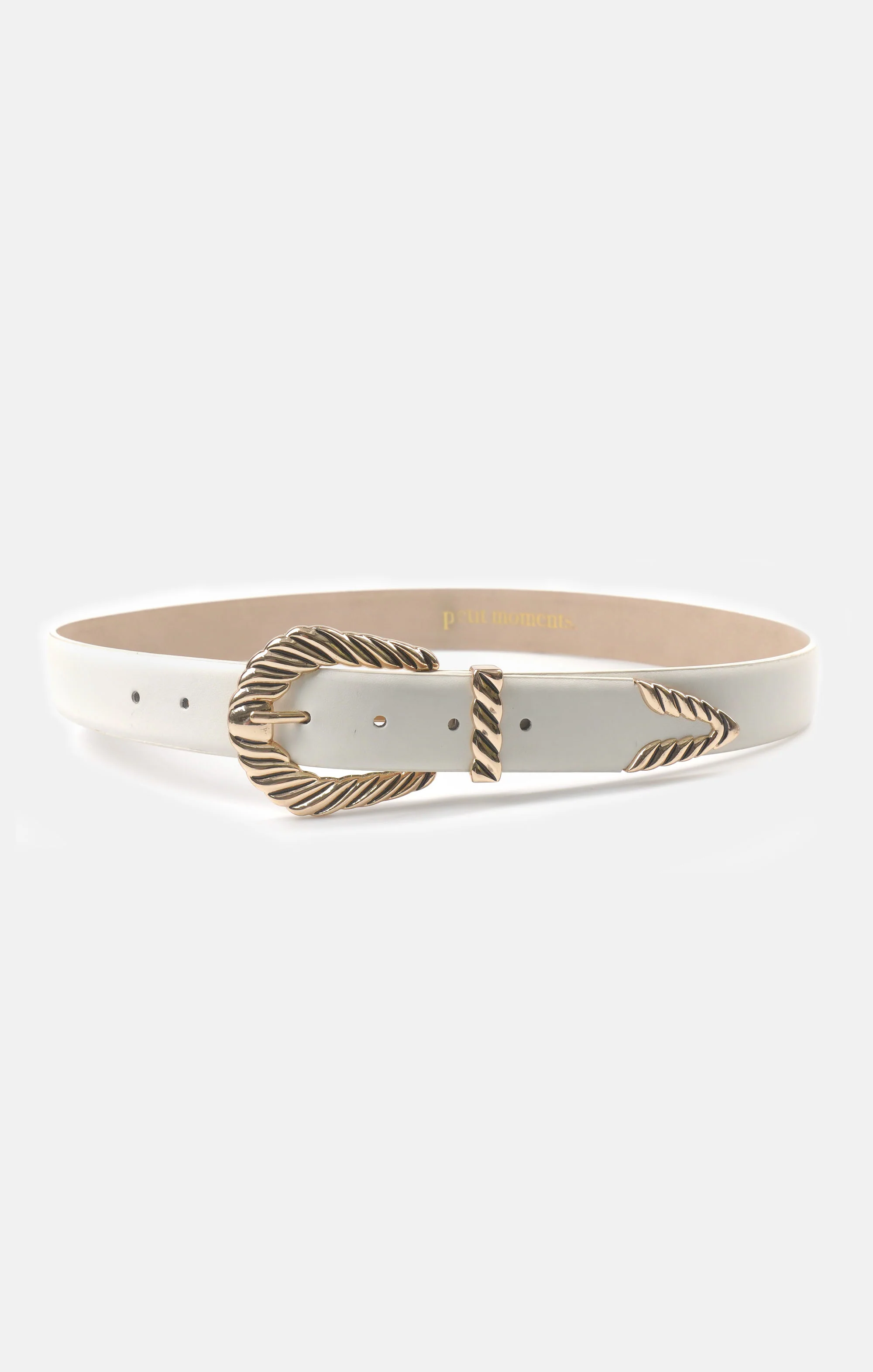 Petit Moments Modern Rodeo Belt ~ White
