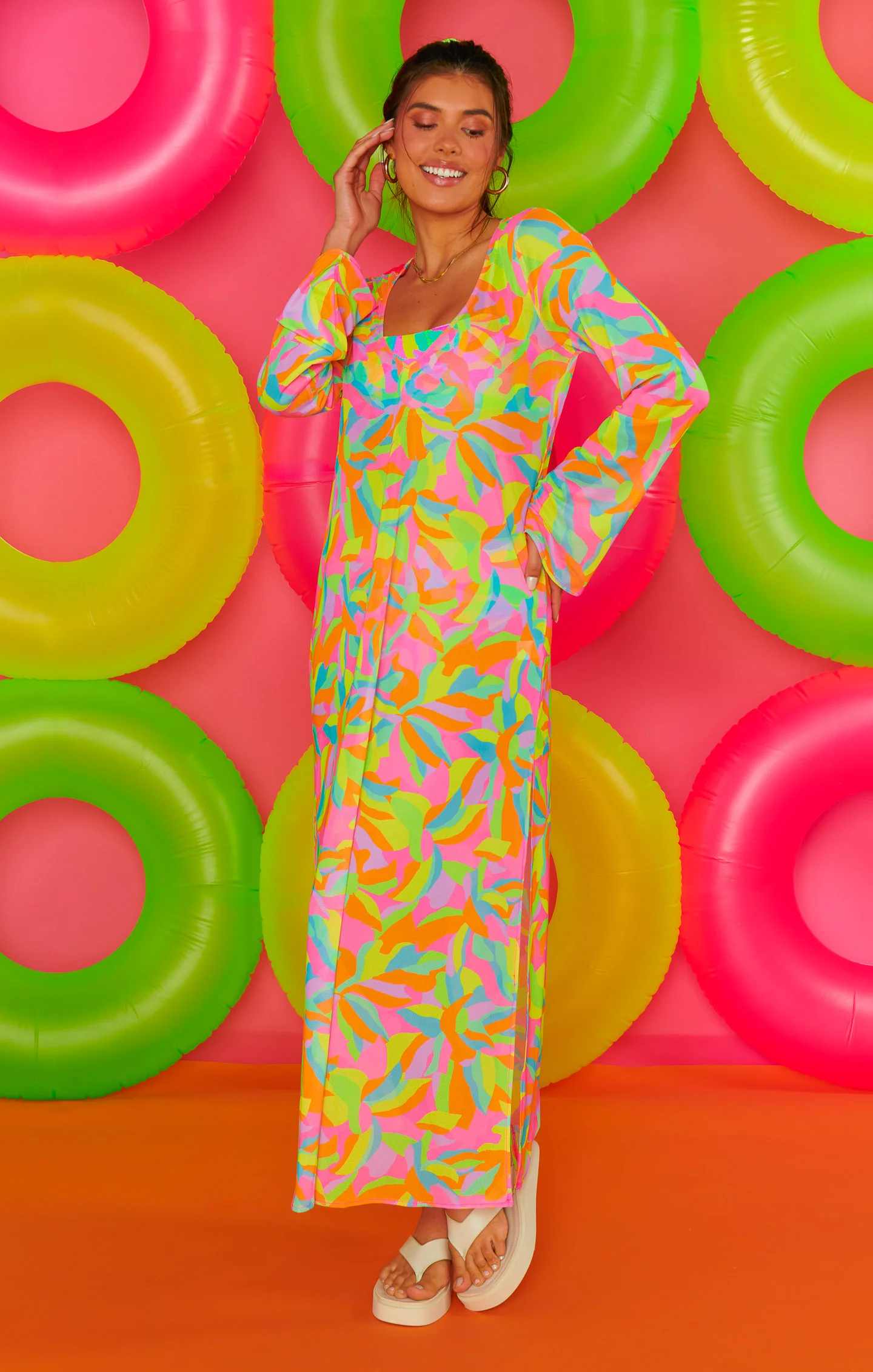 Santos Cover Up ~ Neon Tropics