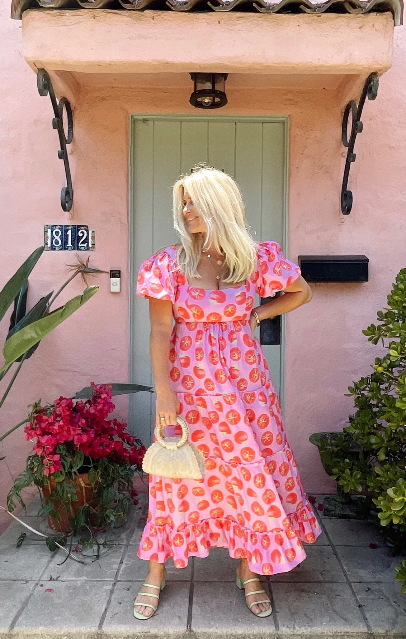 Trendy Midi Dress ~ Vibrant Red