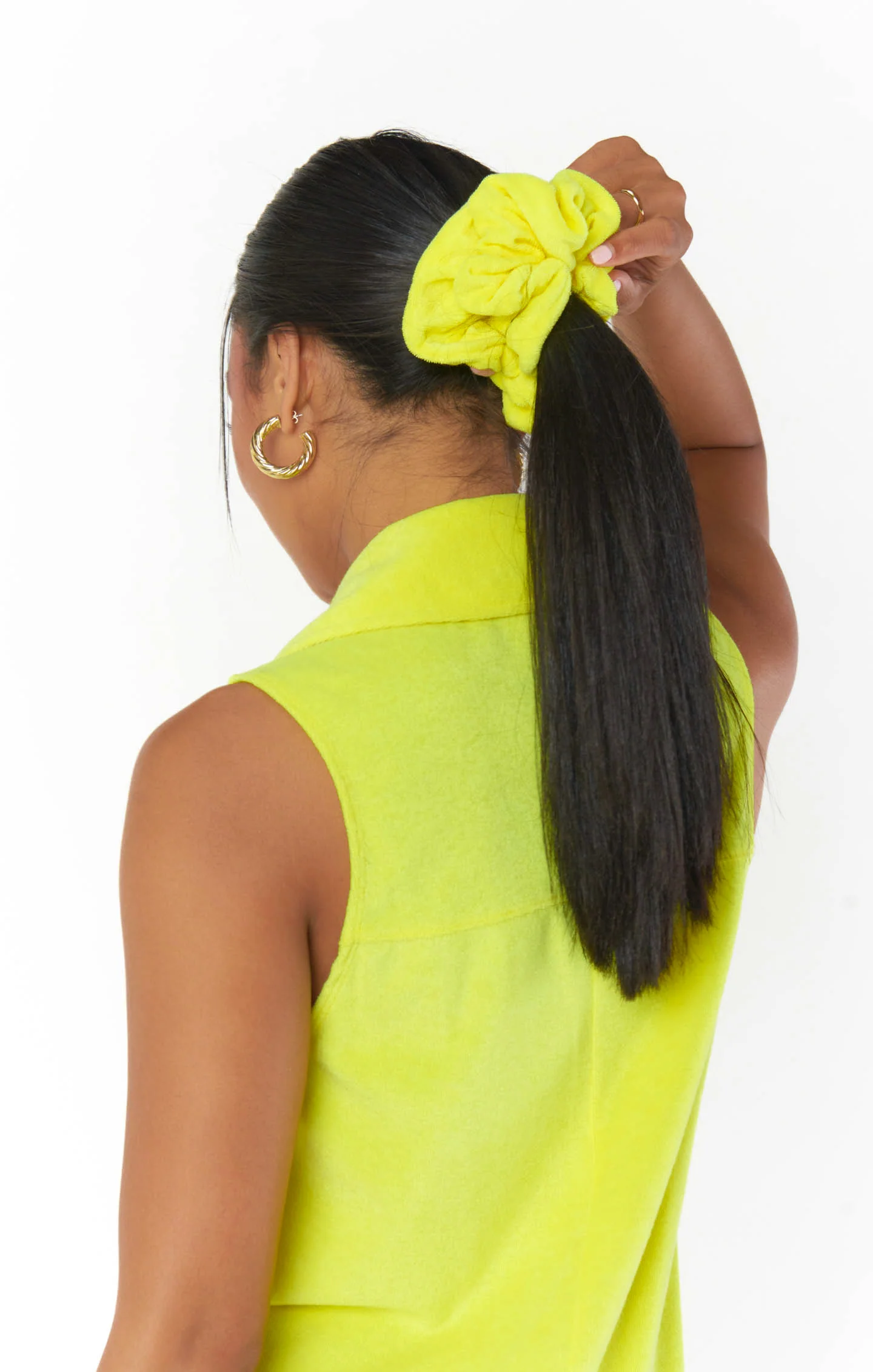 Neon Yellow Scrunchie