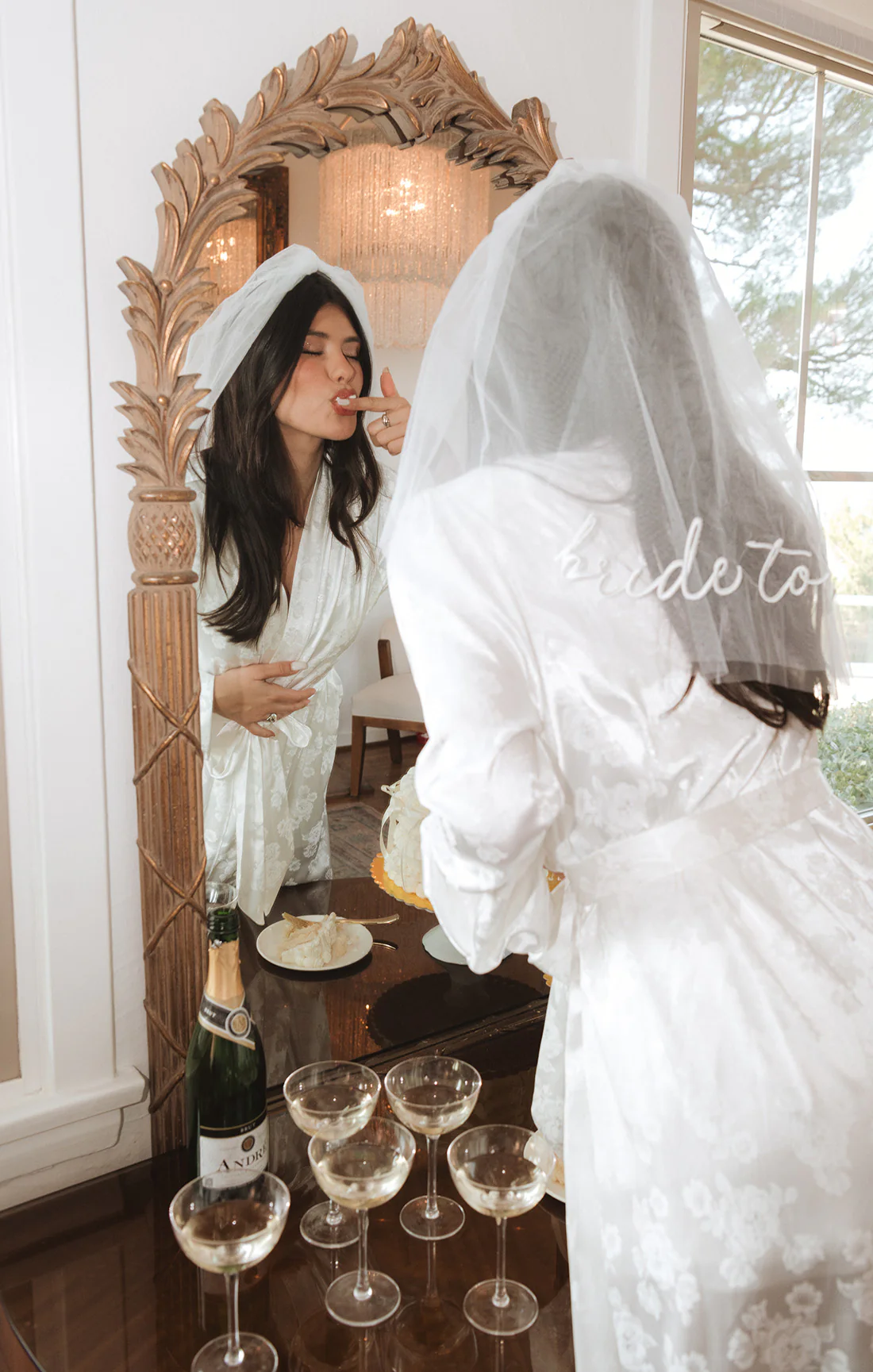 GRWM Robe ~ White Floral Silky